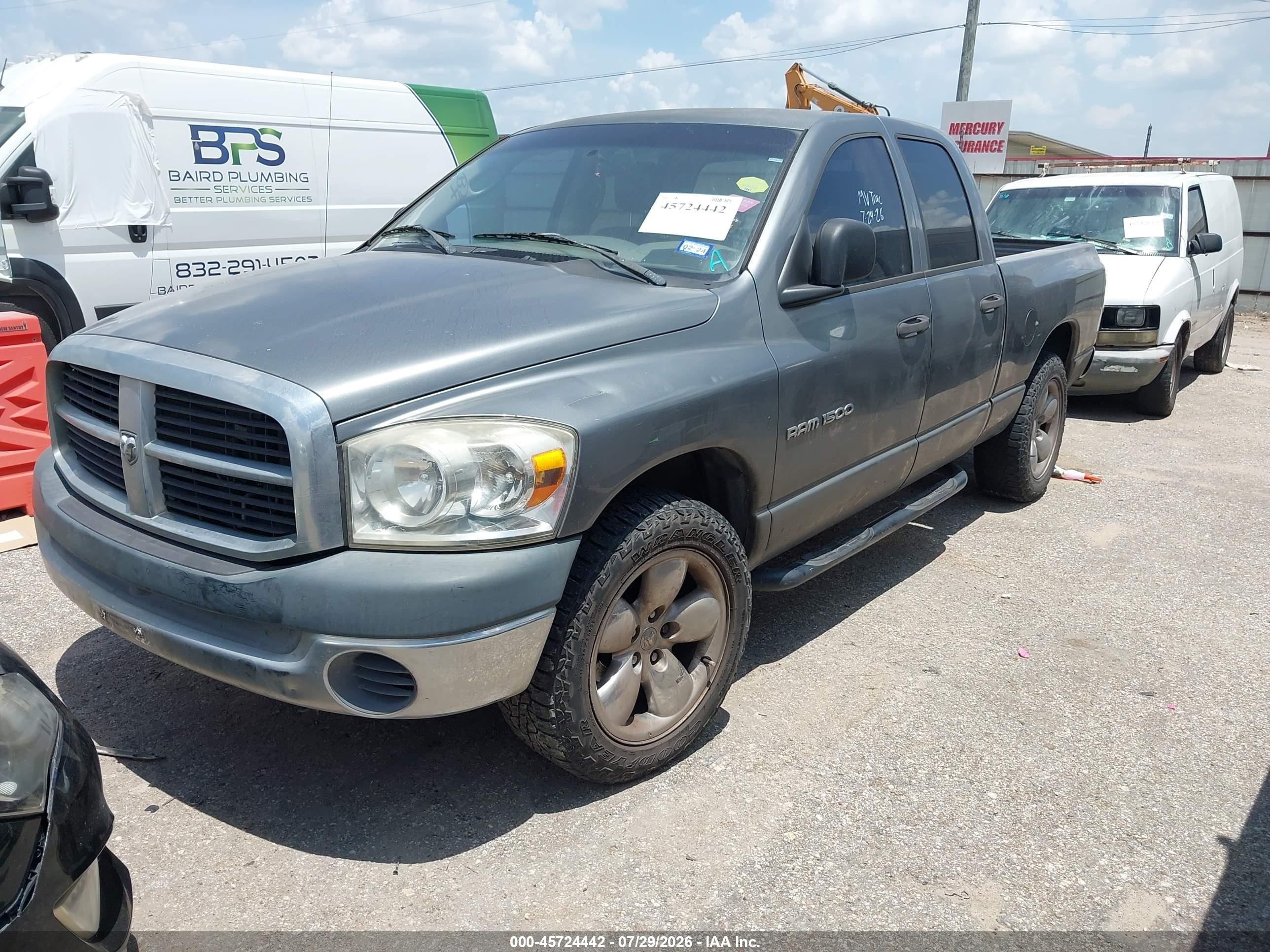 2007 Dodge Ram 1500 St Gray vin: 1D7HA18P77J553908