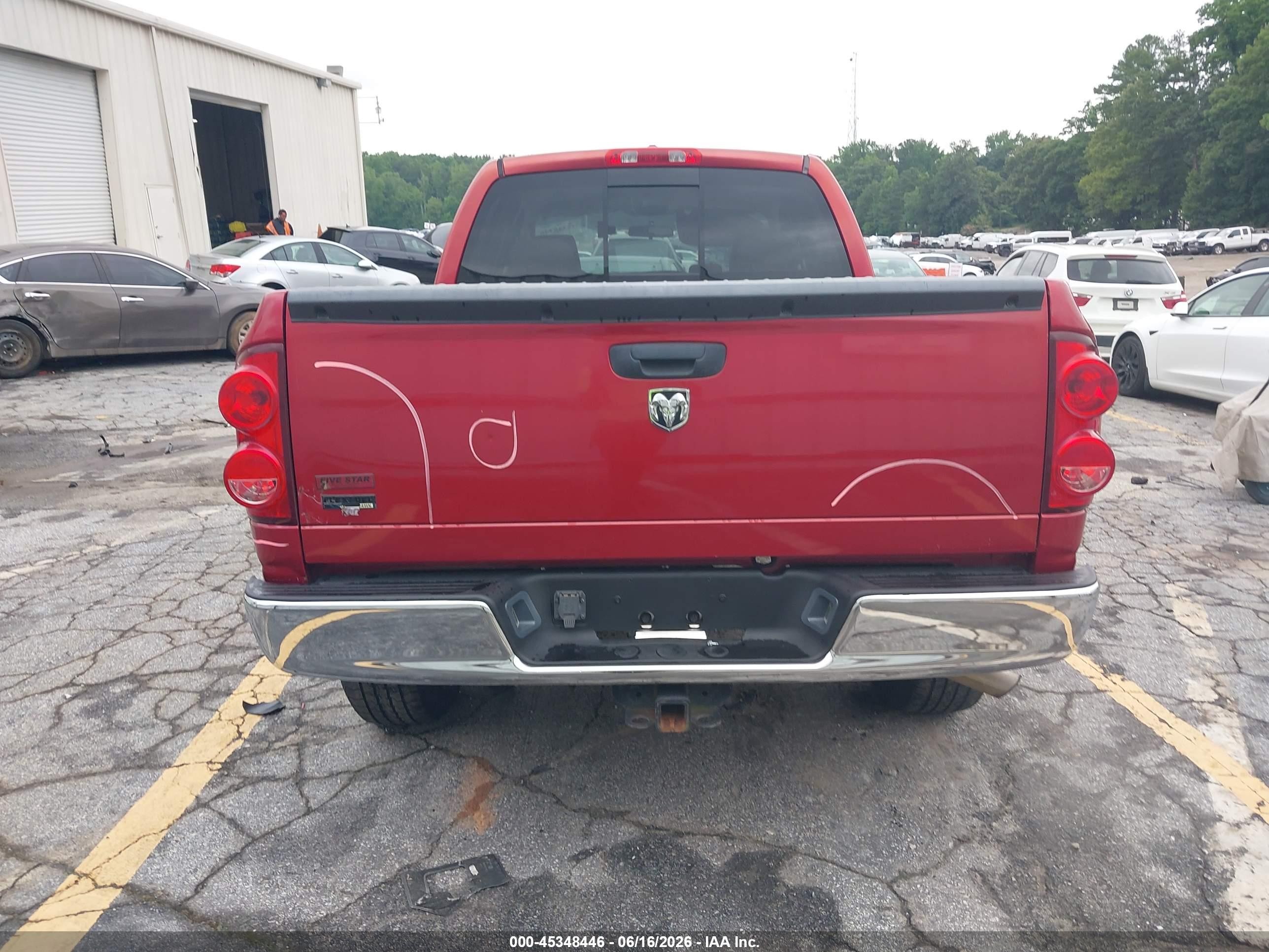 2007 Dodge Ram 1500 Slt Red vin: 1D7HA18P77S249584