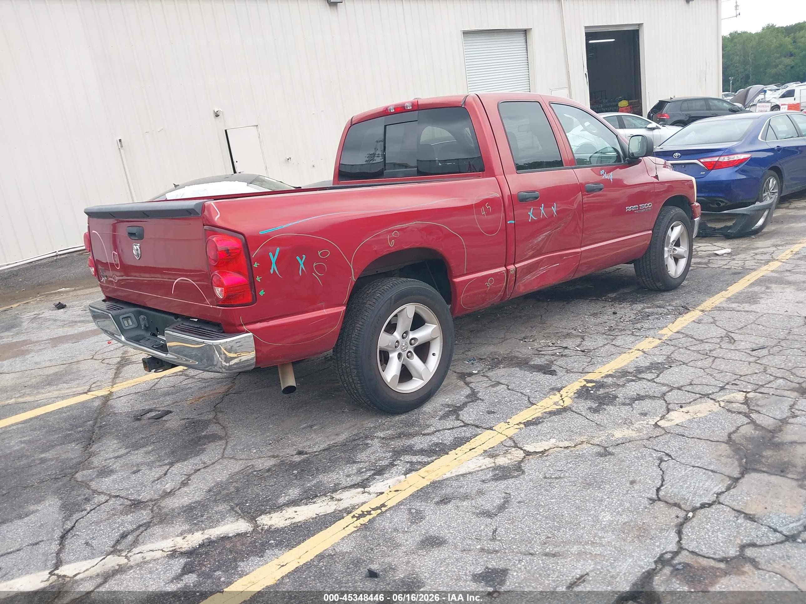 2007 Dodge Ram 1500 Slt Red vin: 1D7HA18P77S249584