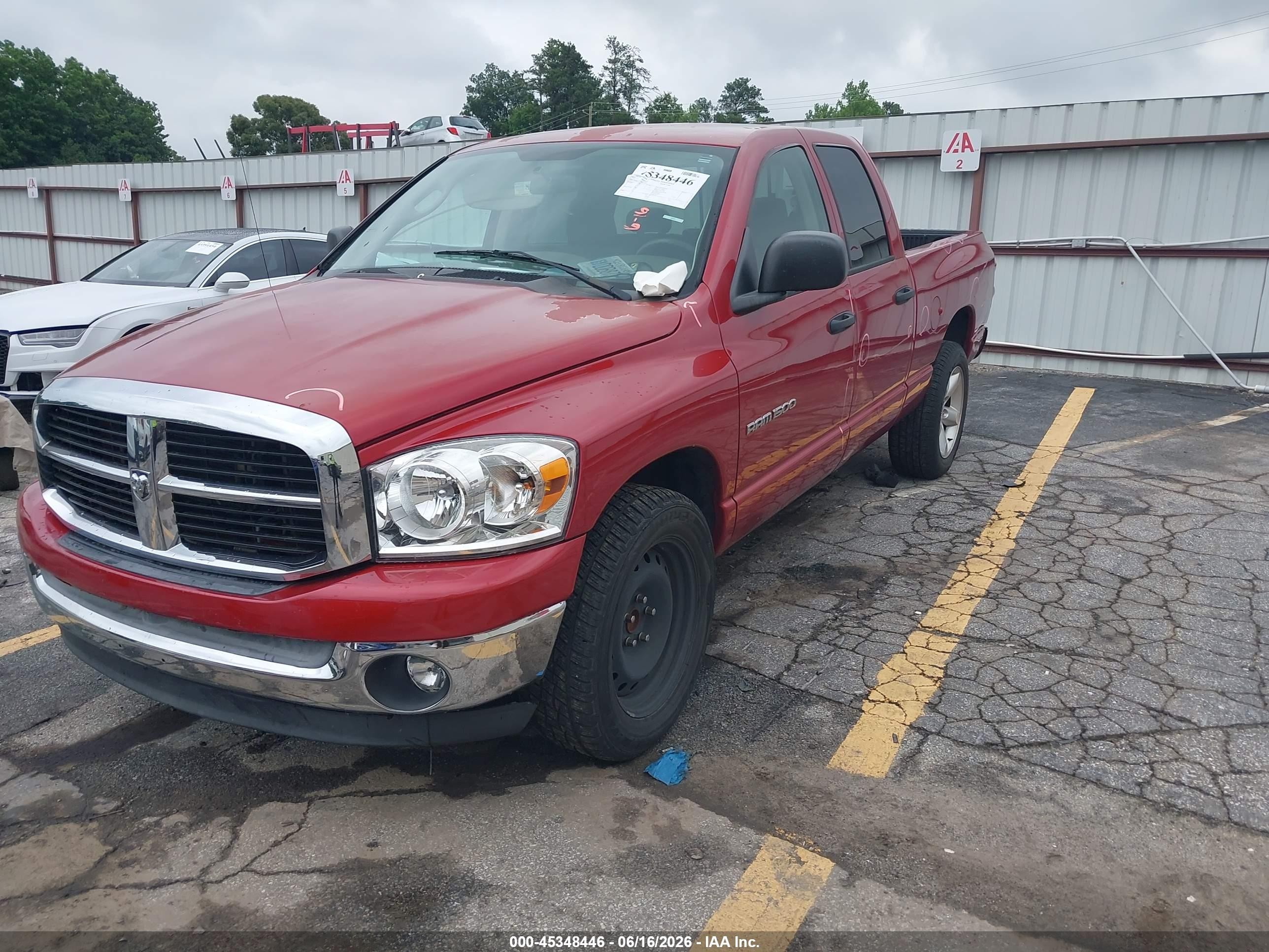 2007 Dodge Ram 1500 Slt Red vin: 1D7HA18P77S249584