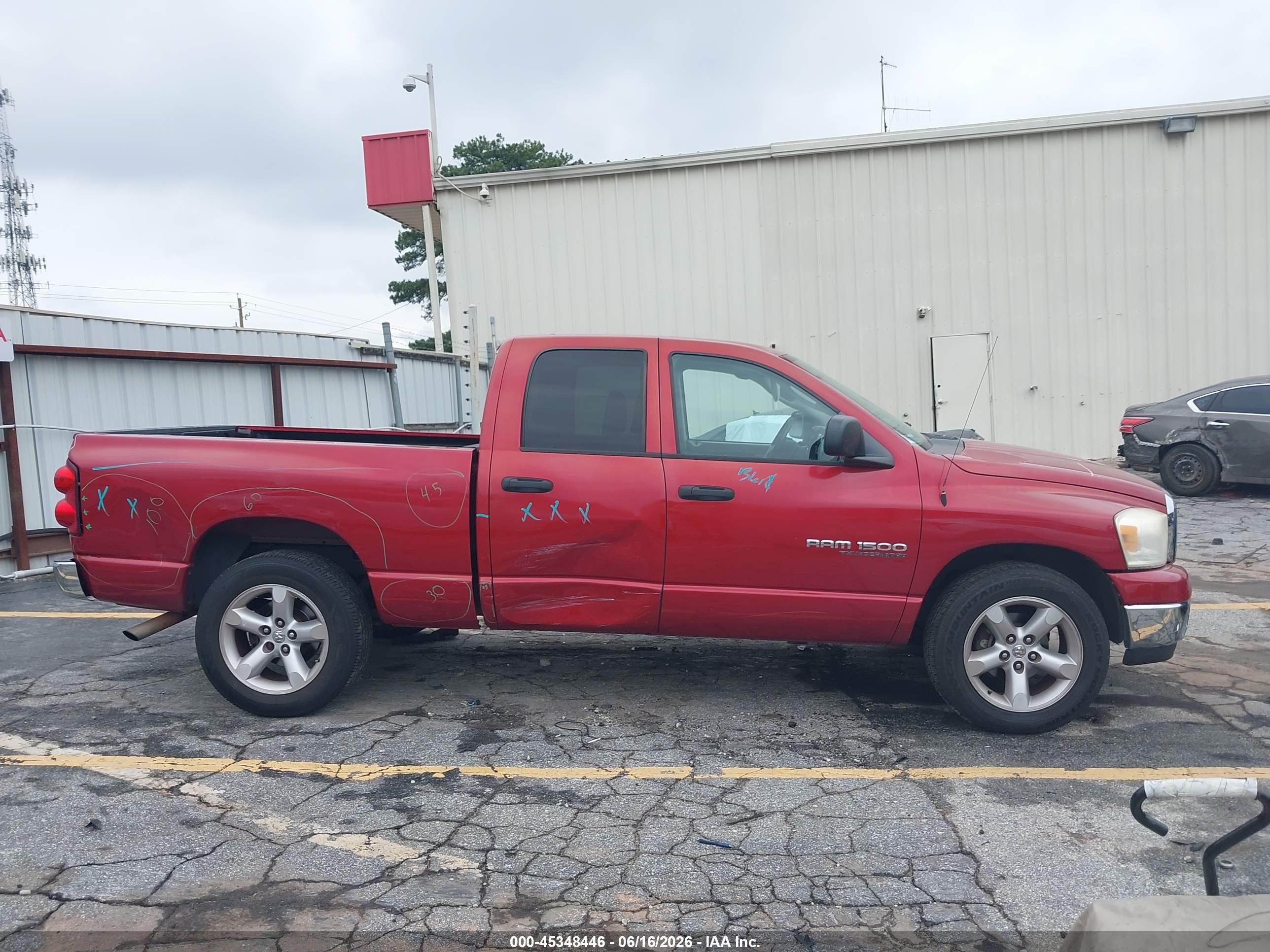 2007 Dodge Ram 1500 Slt Red vin: 1D7HA18P77S249584