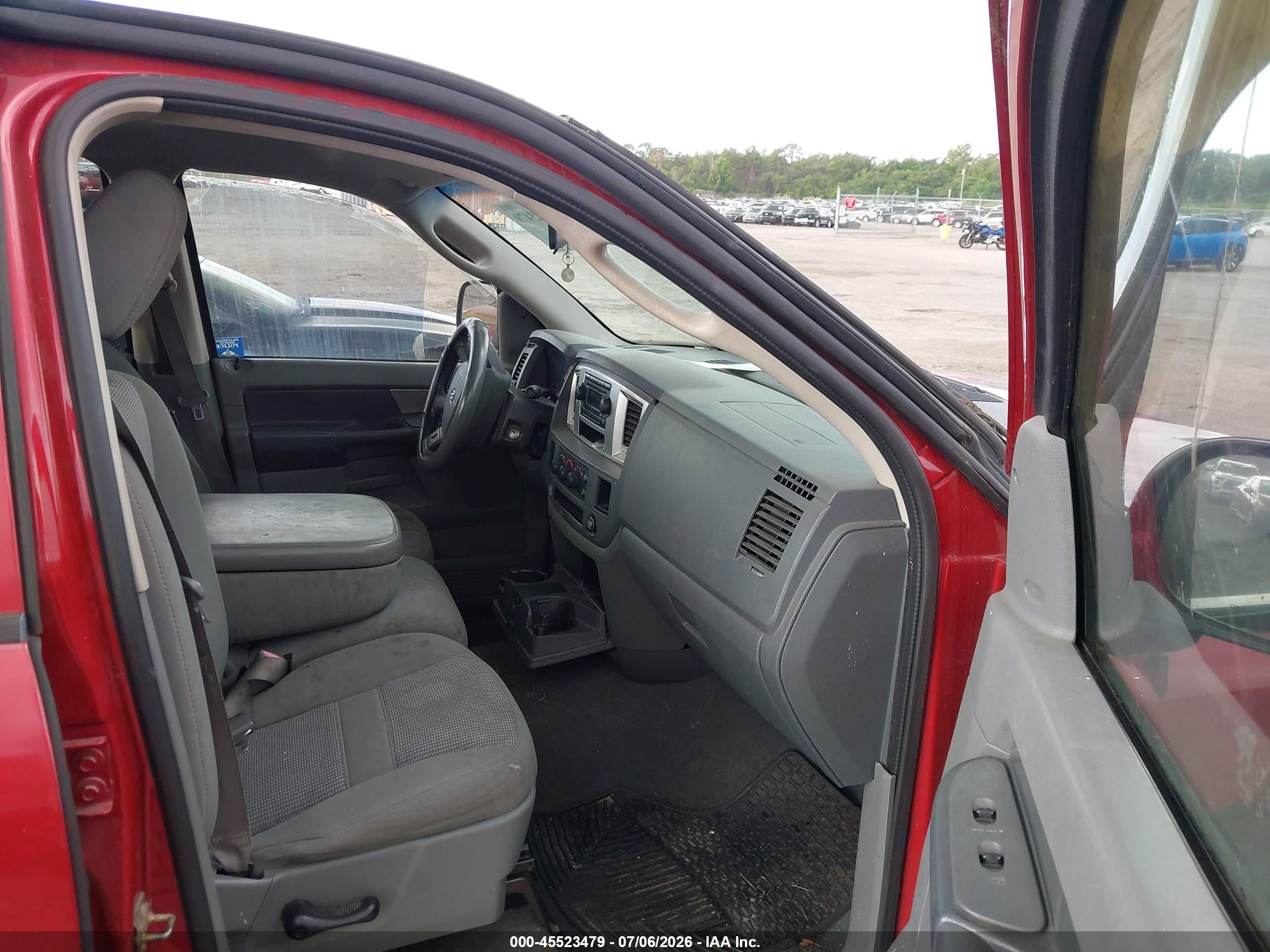 2007 Dodge Ram 1500 Slt Red vin: 1D7HA18P87J522070