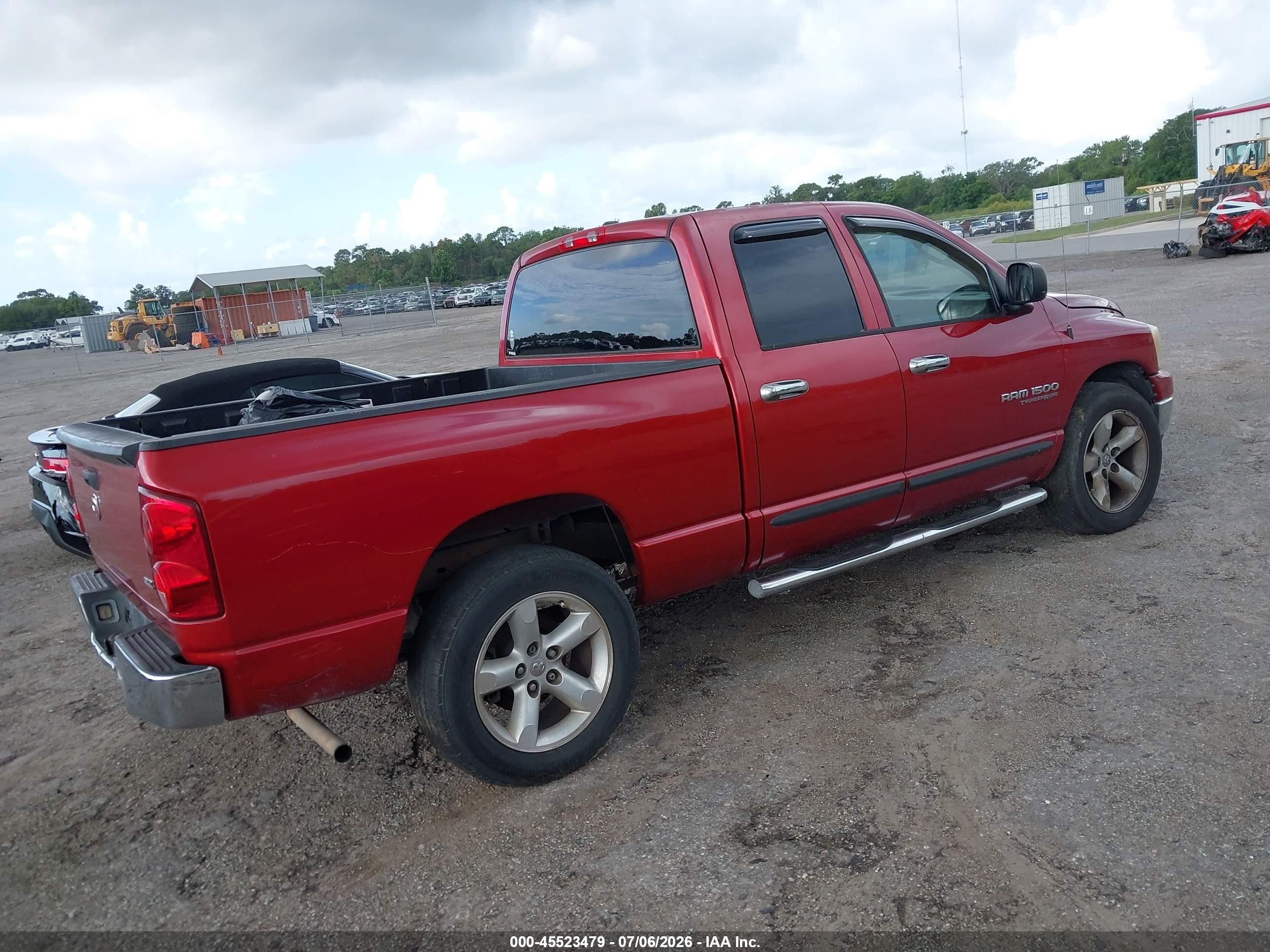 2007 Dodge Ram 1500 Slt Red vin: 1D7HA18P87J522070