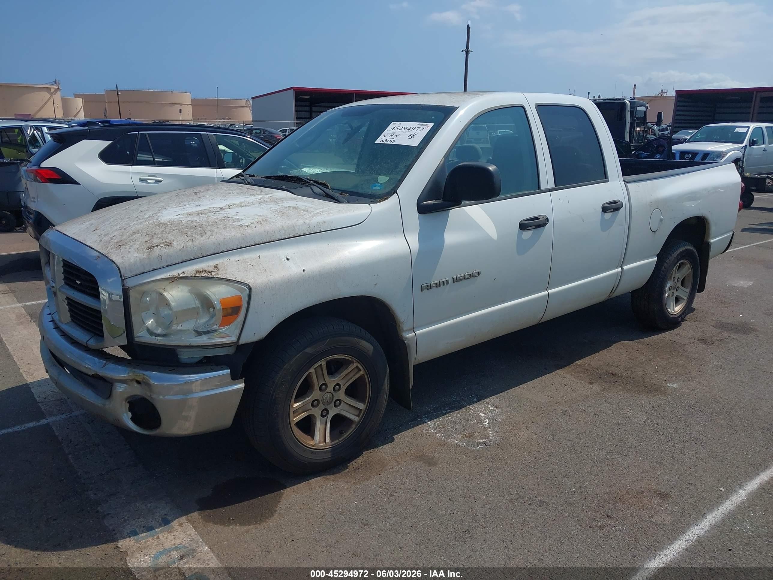 2007 Dodge Ram 1500 Slt White vin: 1D7HA18P87S166049