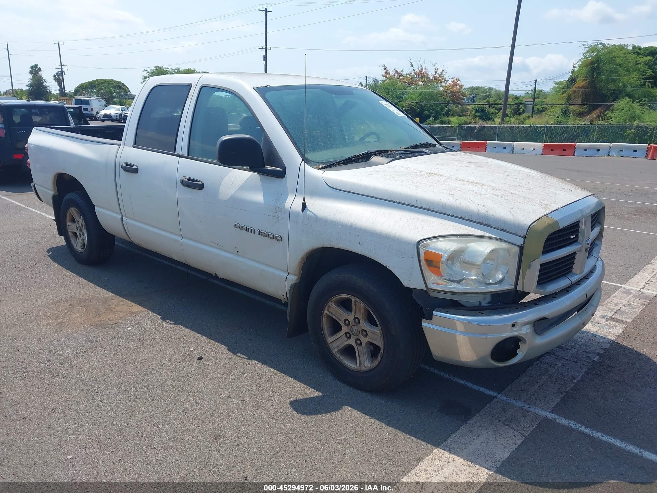 2007 Dodge Ram 1500 Slt White vin: 1D7HA18P87S166049