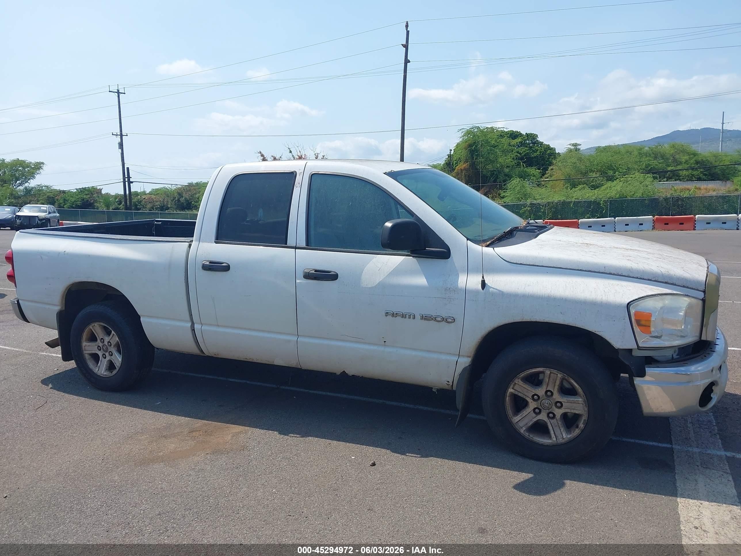 2007 Dodge Ram 1500 Slt White vin: 1D7HA18P87S166049