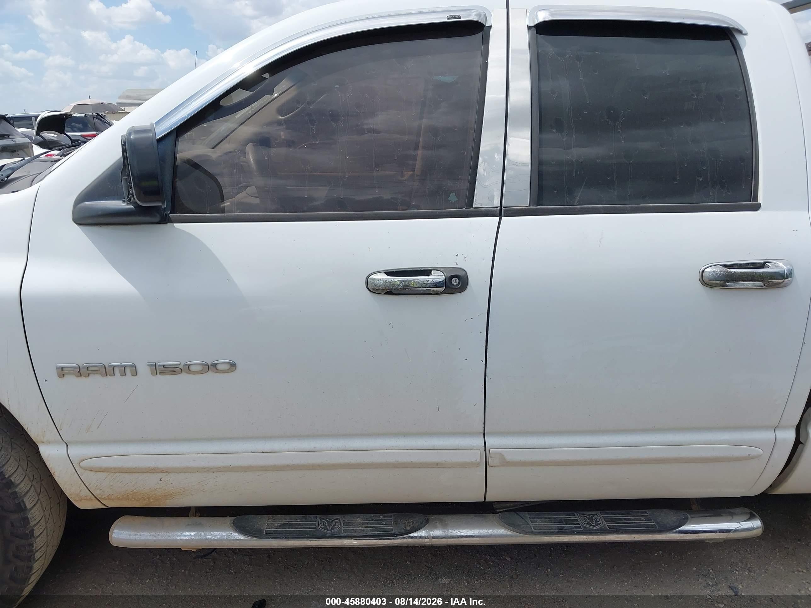 2007 Dodge Ram 1500 Slt White vin: 1D7HA18P97S113585