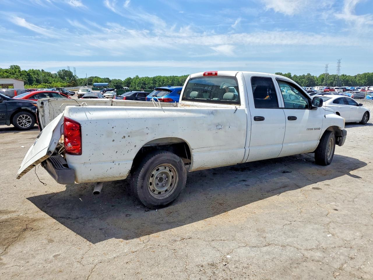 2007 Dodge Ram 1500 St White vin: 1D7HA18PX7J597739