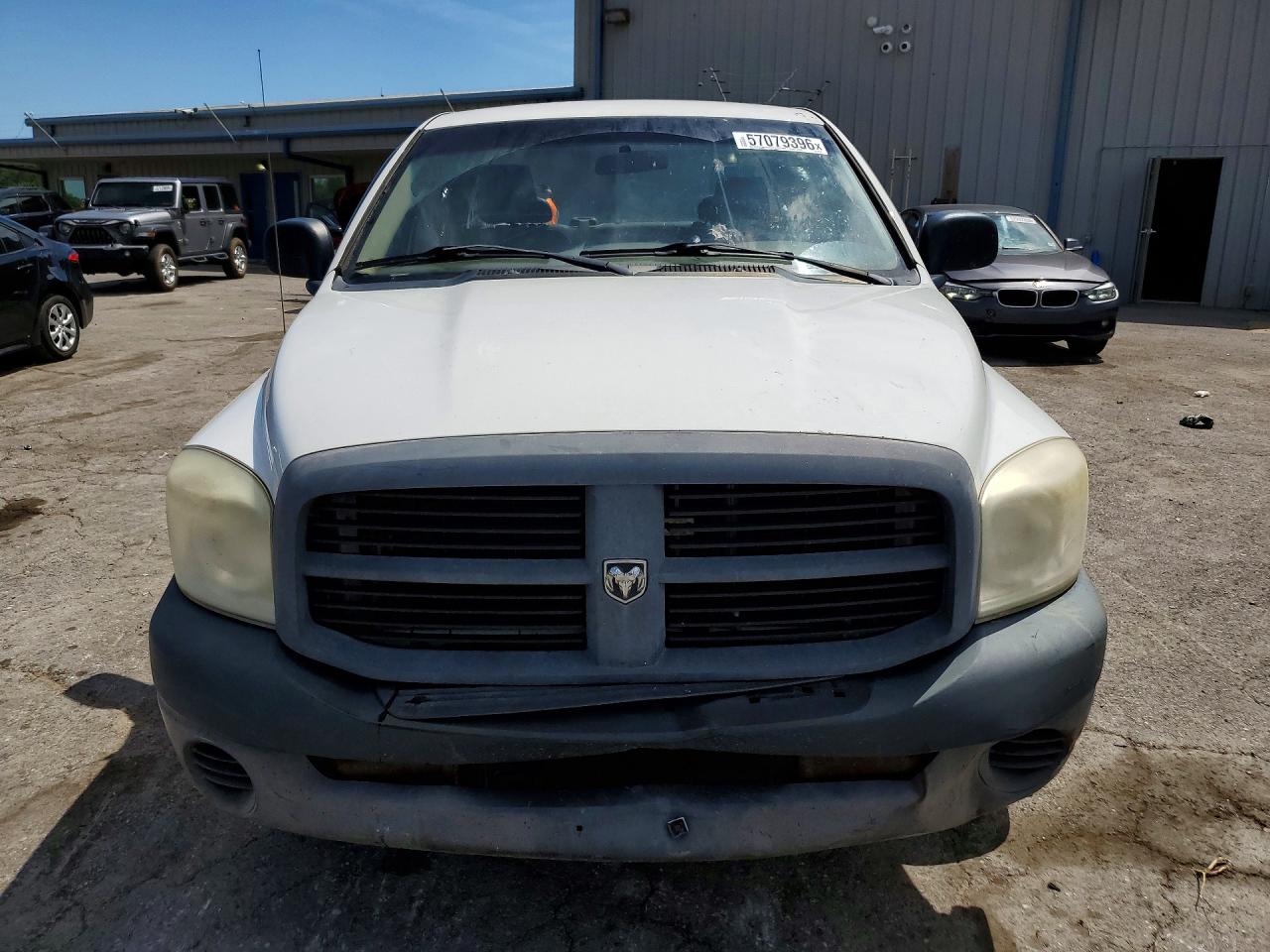 2007 Dodge Ram 1500 St White vin: 1D7HA18PX7J597739