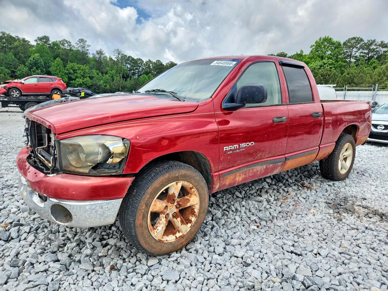 2007 Dodge Ram 1500 St Красный vin: 1D7HA18PX7S130427