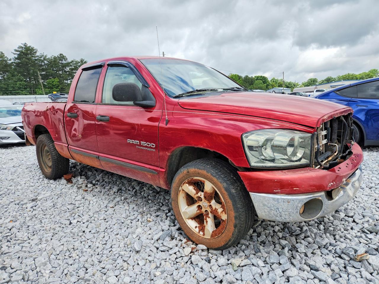 2007 Dodge Ram 1500 St Red vin: 1D7HA18PX7S130427