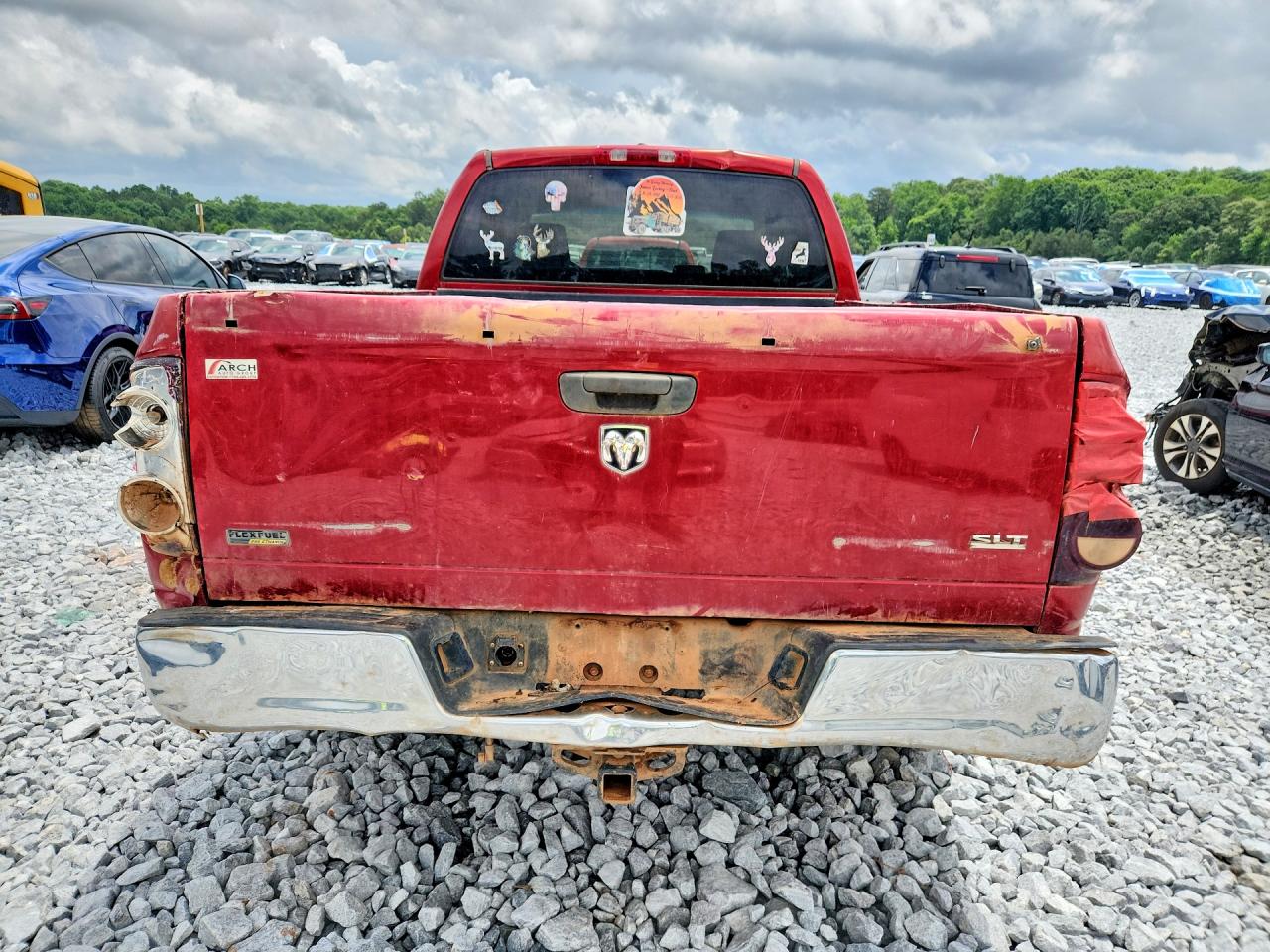 2007 Dodge Ram 1500 St Red vin: 1D7HA18PX7S130427