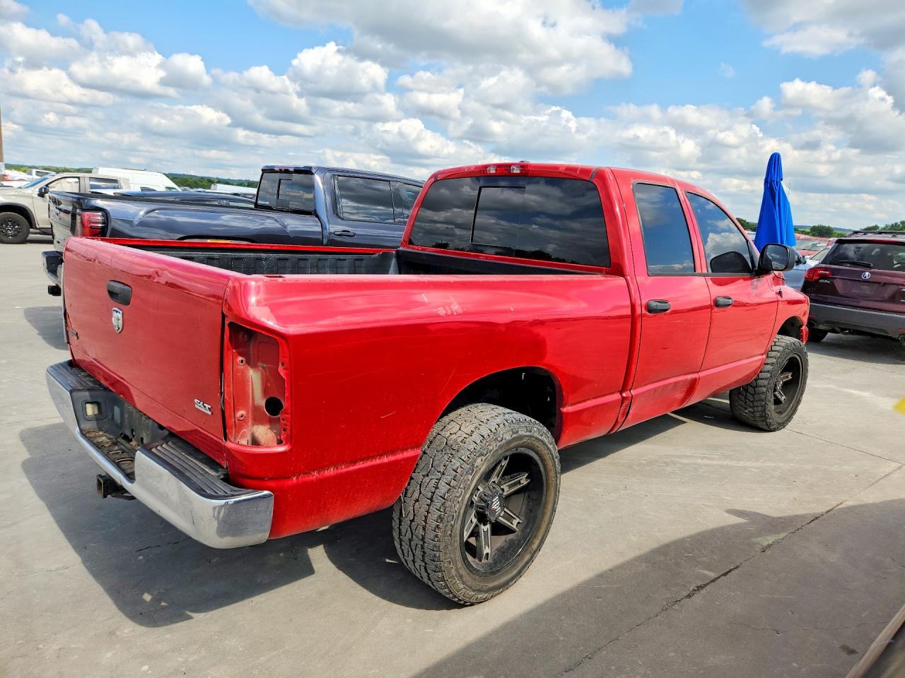 2007 Dodge Ram 1500 St/slt Red vin: 1D7HA18PX7S224789