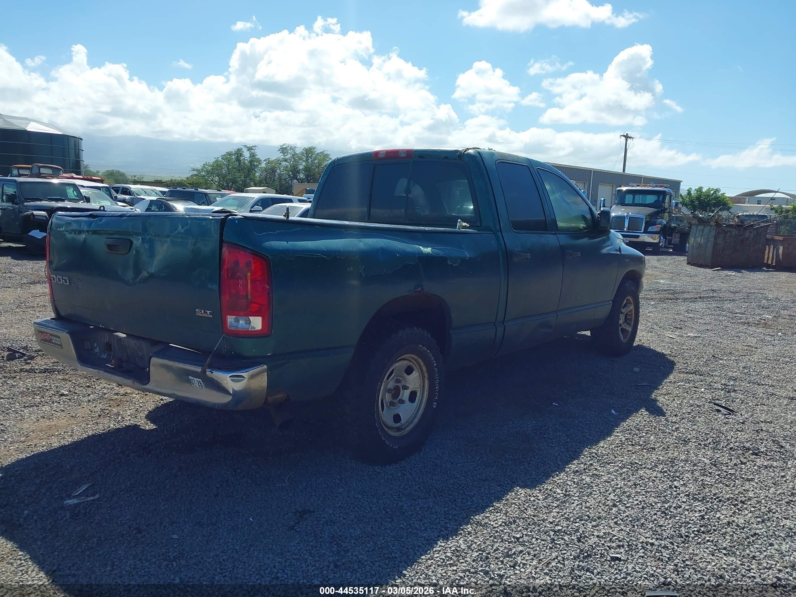 2003 Dodge Ram 1500 Slt/laramie/st Green vin: 1D7HA18Z13S164865