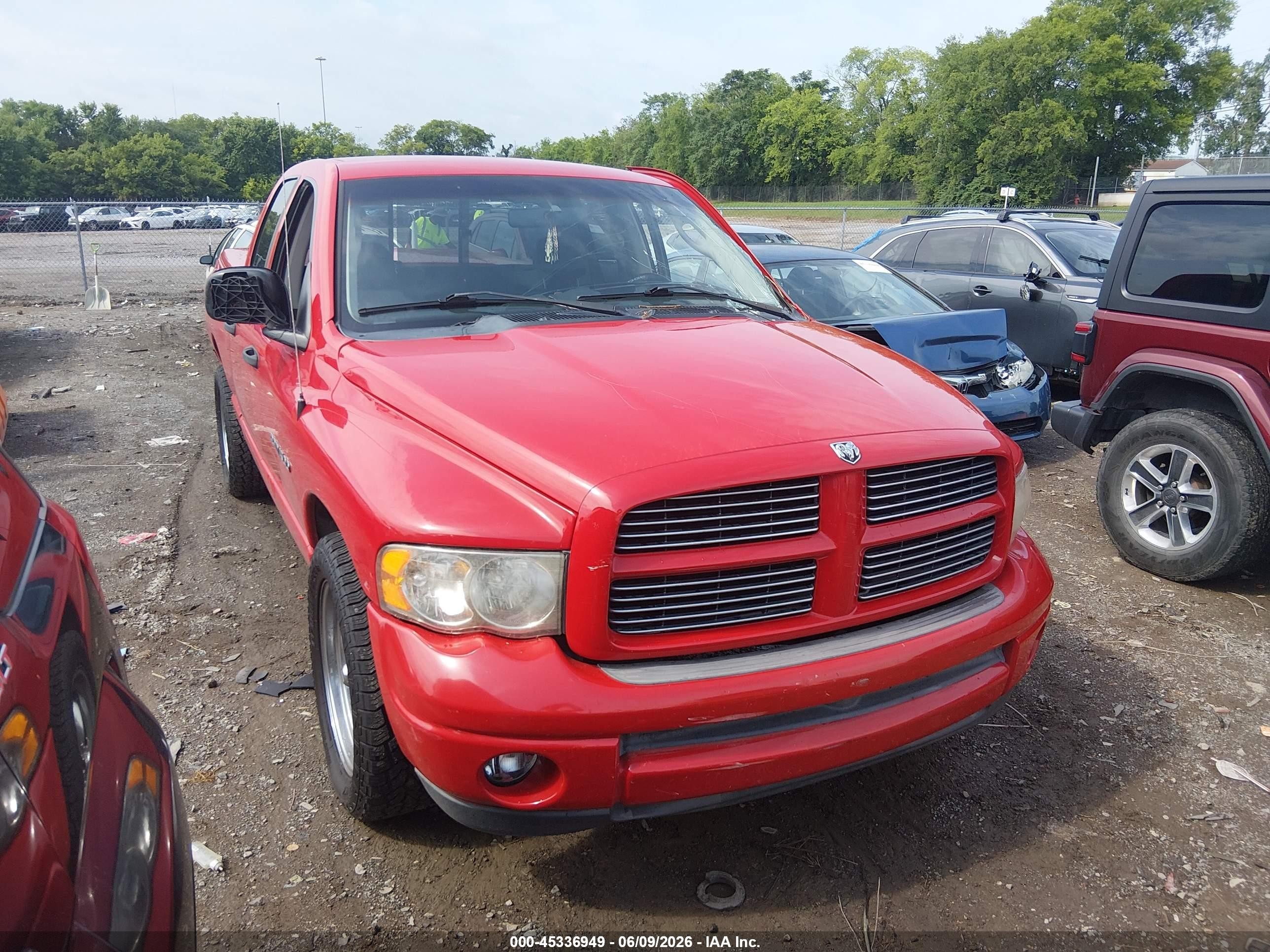 2002 Dodge Ram 1500 St Red vin: 1D7HA18Z52J122445