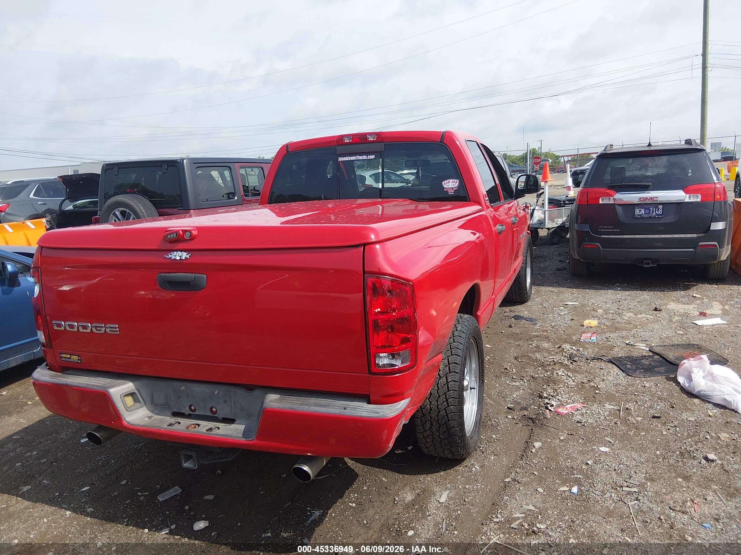 2002 Dodge Ram 1500 St Red vin: 1D7HA18Z52J122445