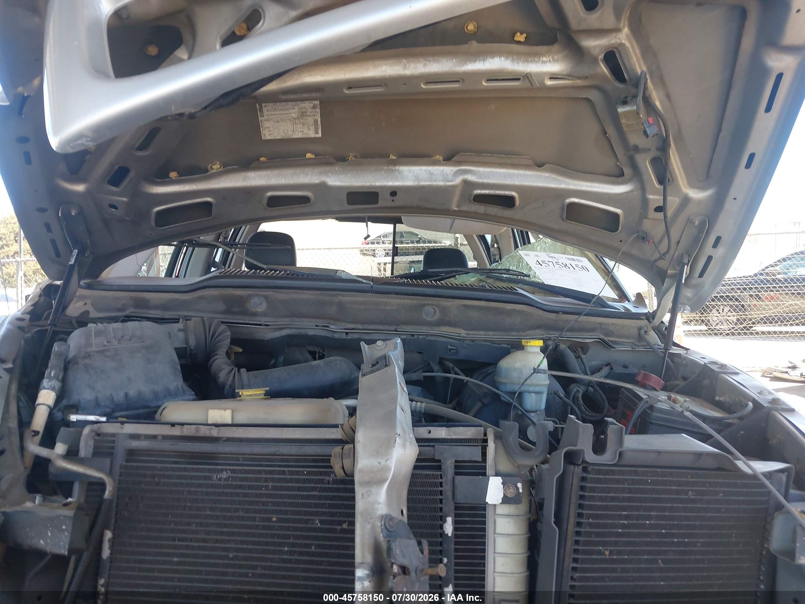 2002 Dodge Ram 1500 St Silver vin: 1D7HA18Z52J196318