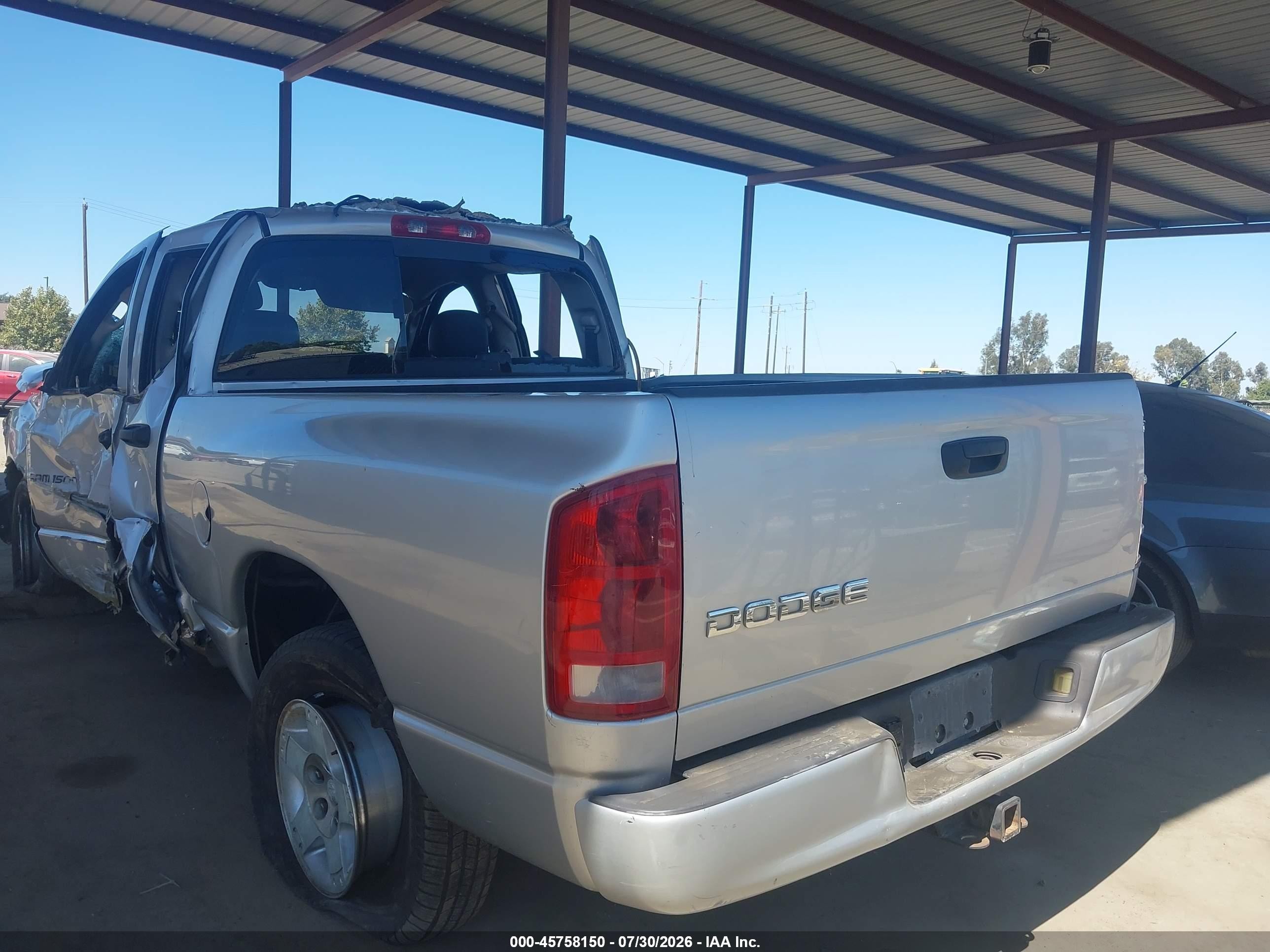 2002 Dodge Ram 1500 St Silver vin: 1D7HA18Z52J196318