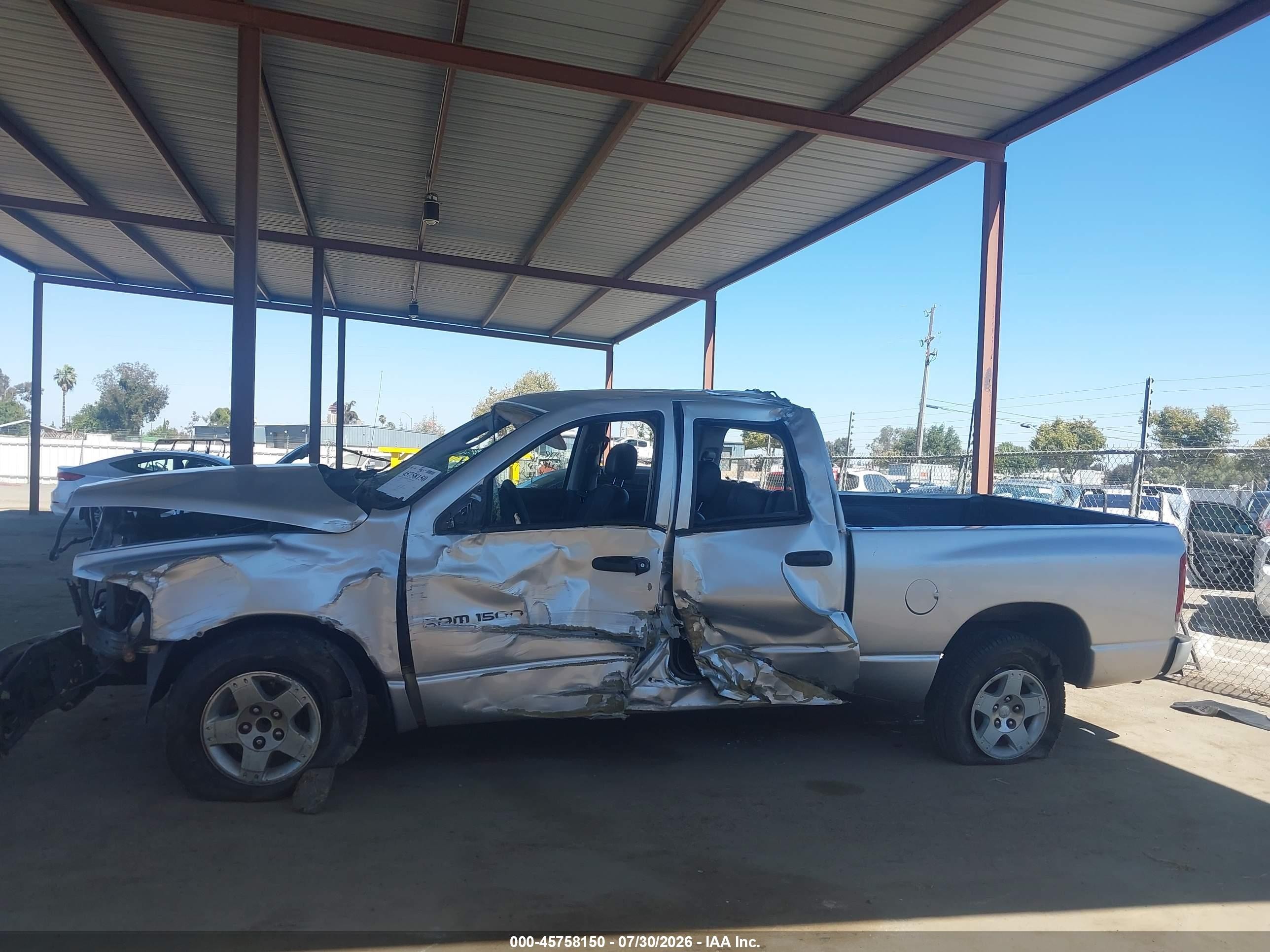 2002 Dodge Ram 1500 St Silver vin: 1D7HA18Z52J196318