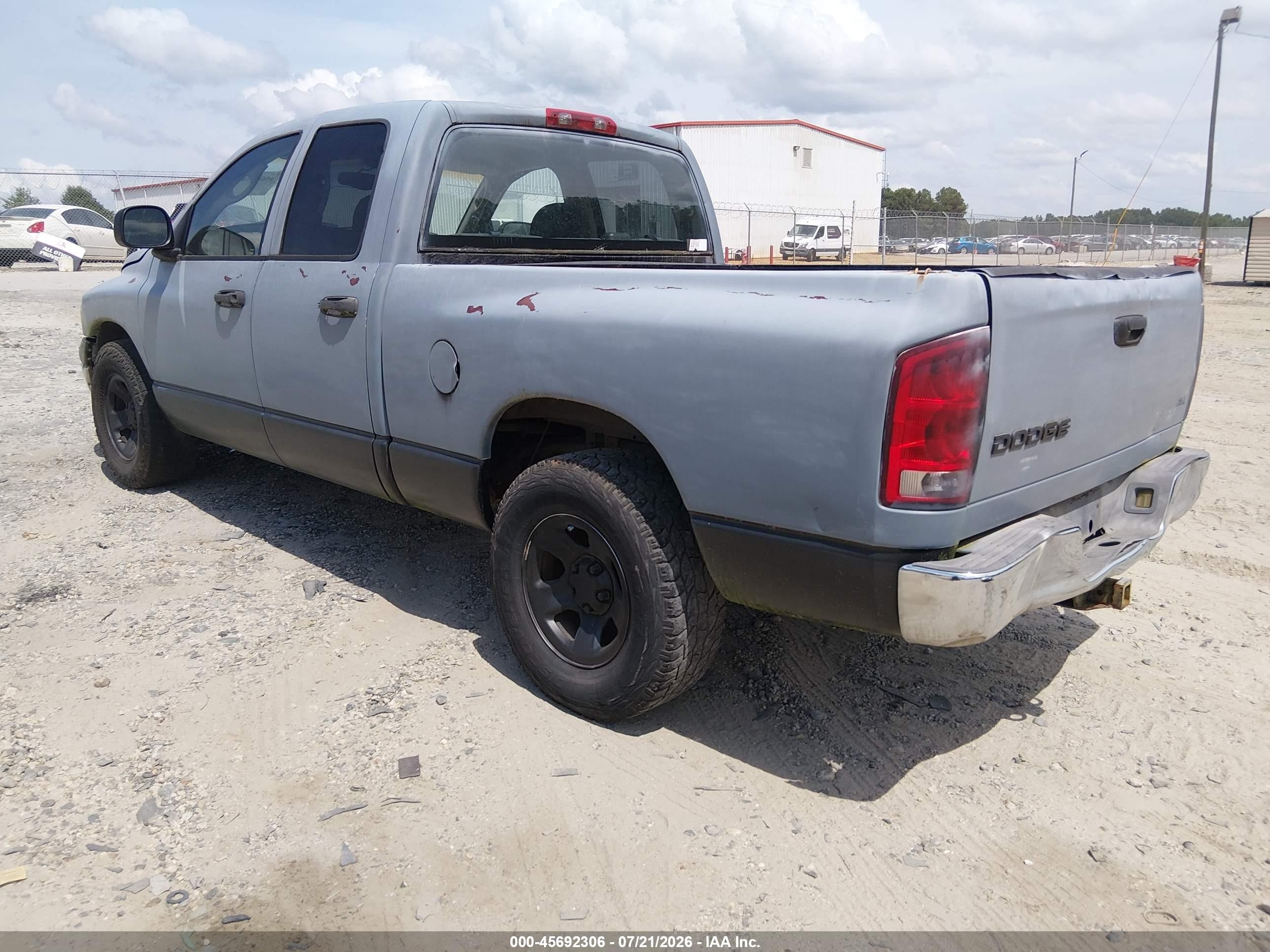 2002 Dodge Ram 1500 St Gray vin: 1D7HA18Z72S588453