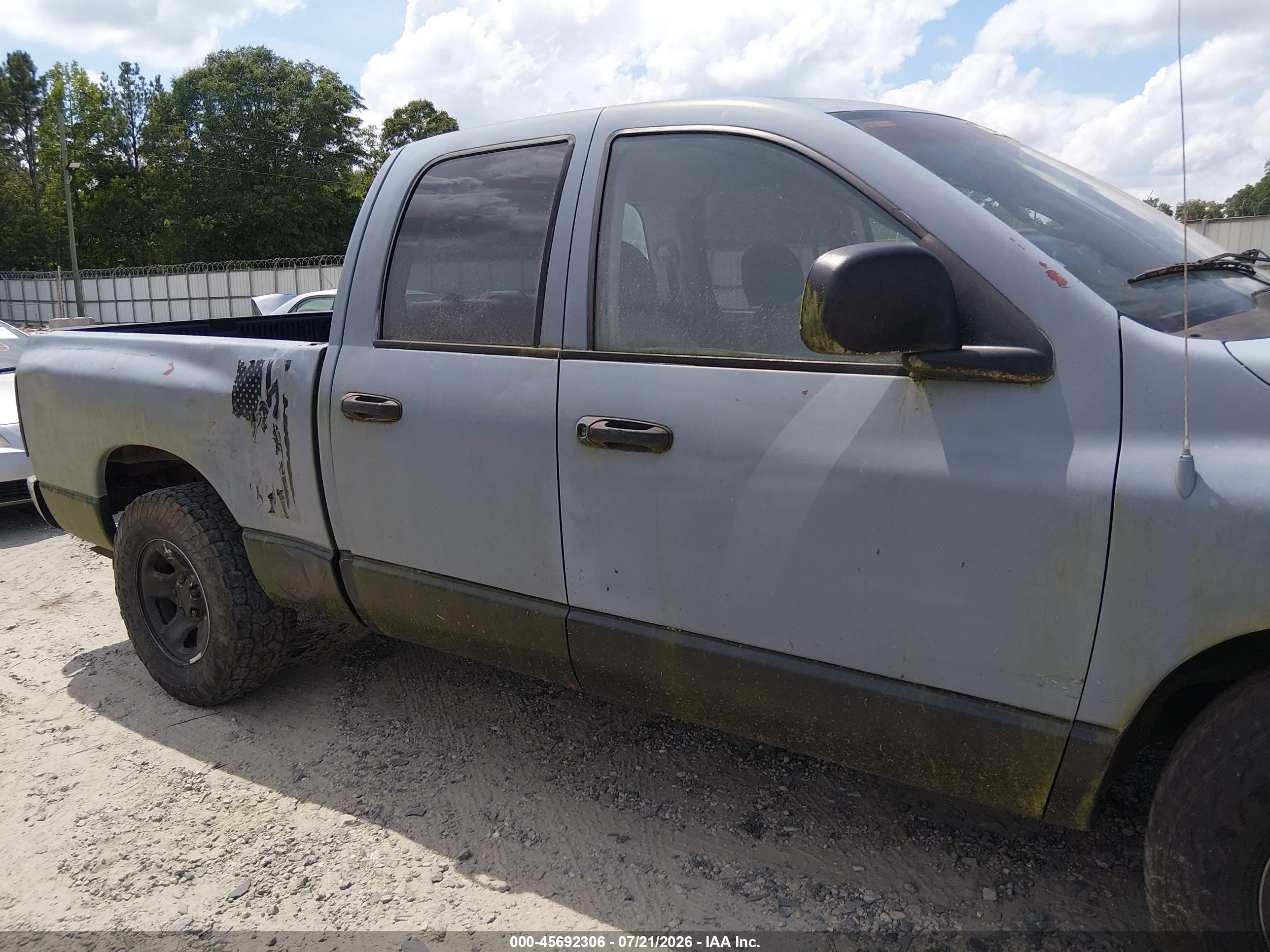2002 Dodge Ram 1500 St Gray vin: 1D7HA18Z72S588453