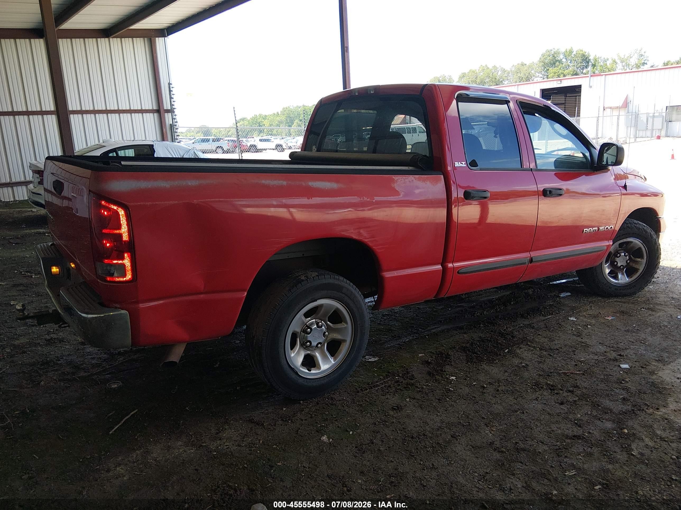 2002 Dodge Ram 1500 St Red vin: 1D7HA18Z72S678797