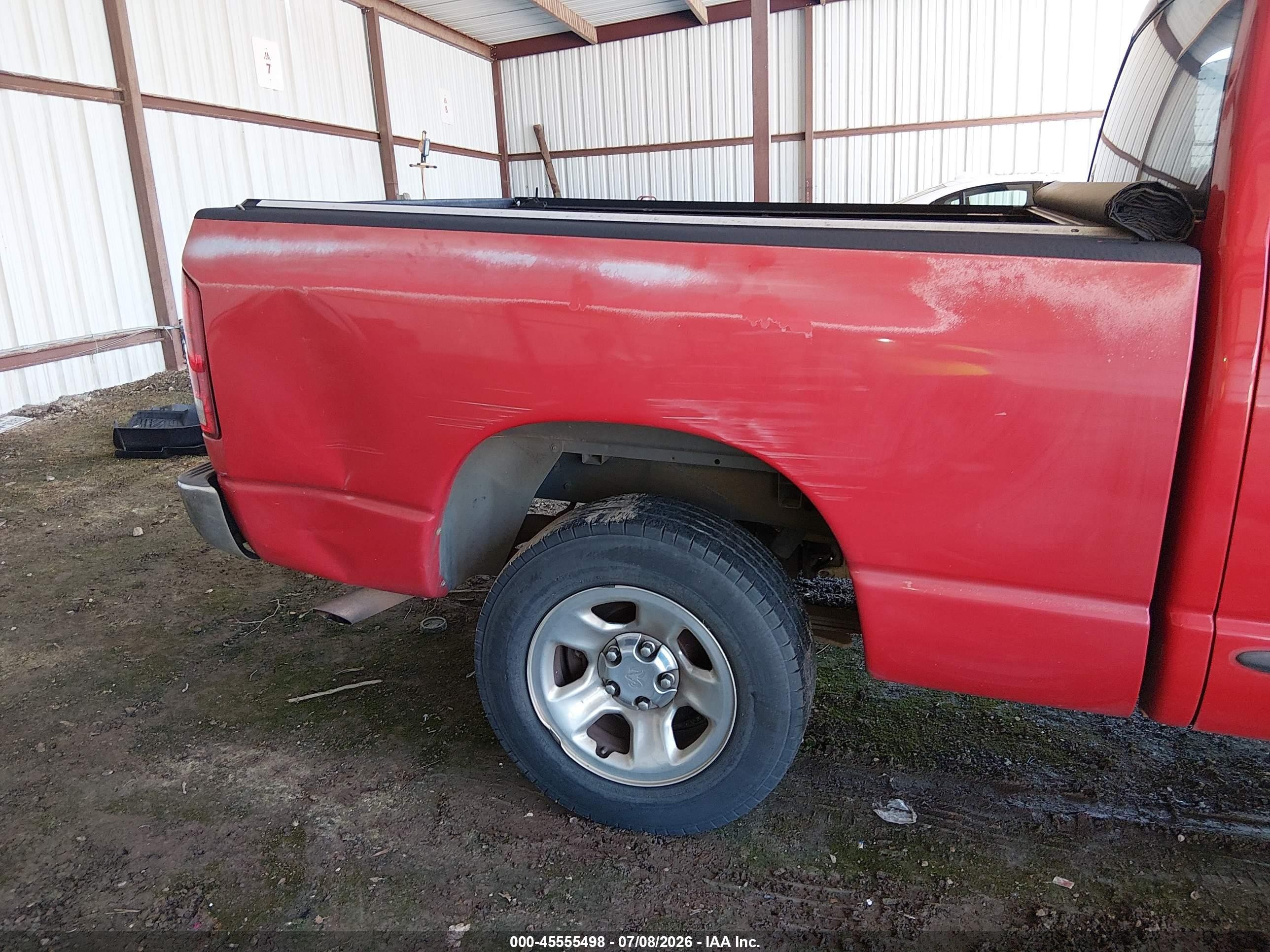 2002 Dodge Ram 1500 St Red vin: 1D7HA18Z72S678797