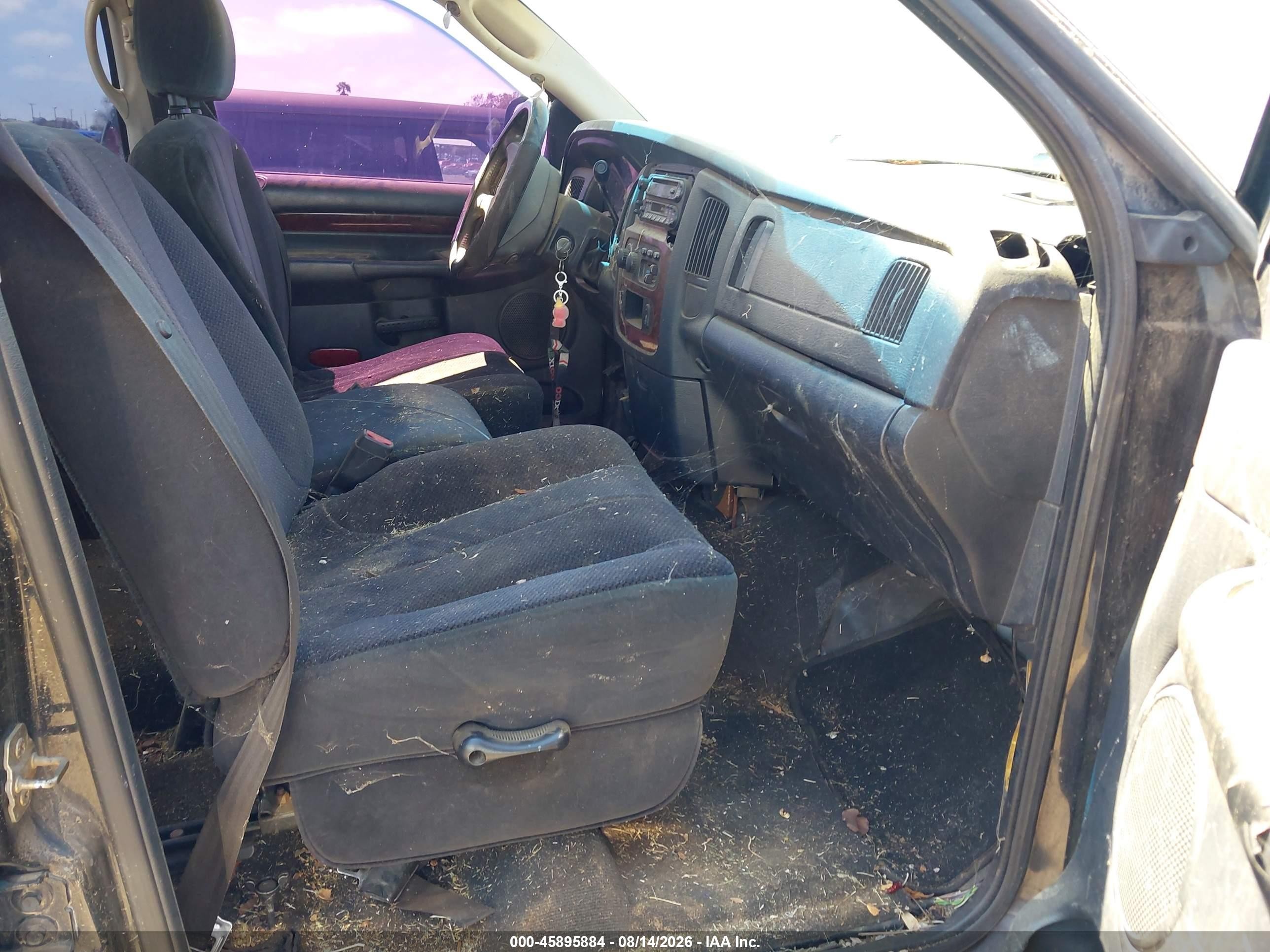 2002 Dodge Ram 1500 Slt/st Black vin: 1D7HA18Z92J260697