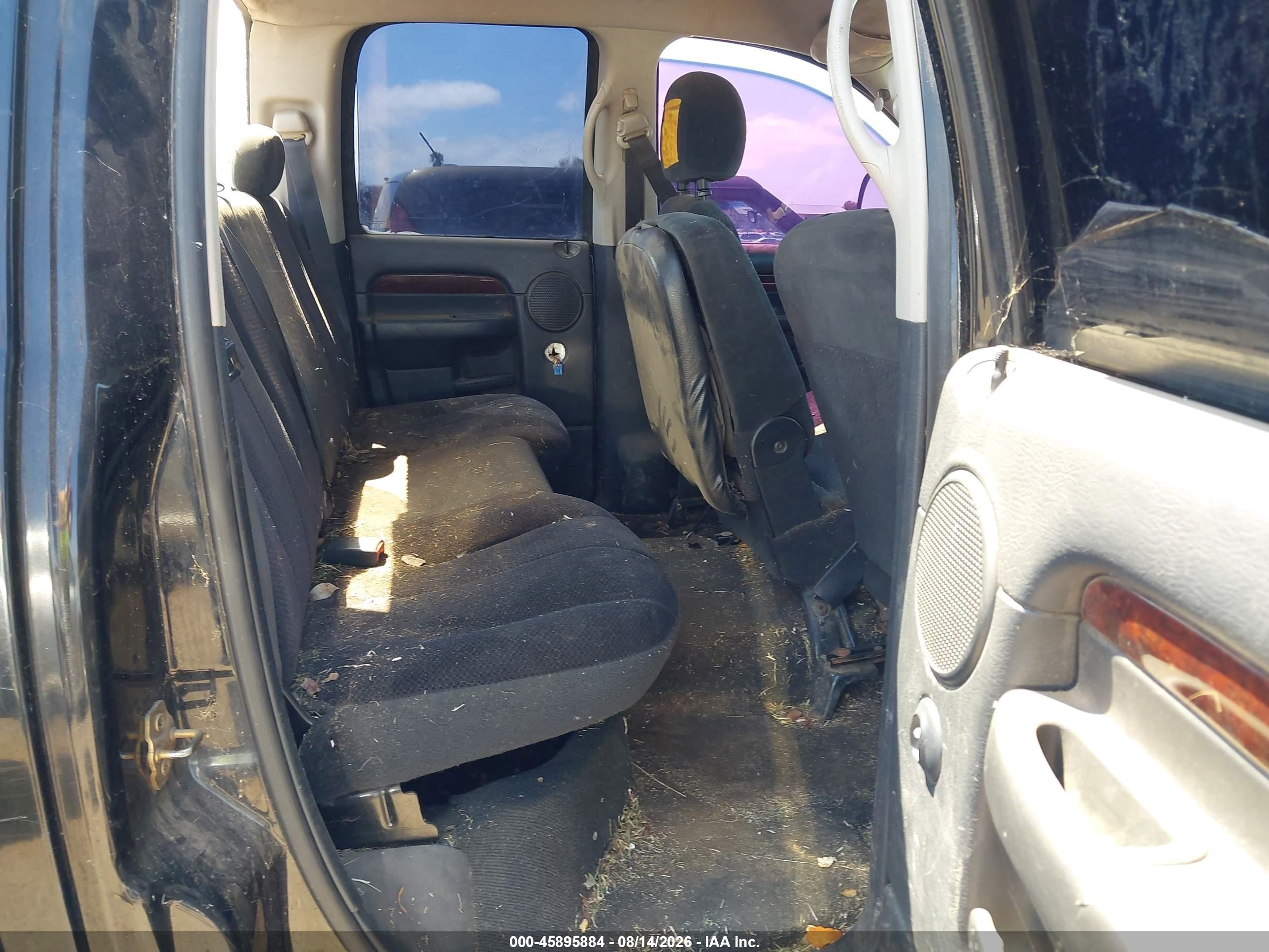 2002 Dodge Ram 1500 Slt/st Black vin: 1D7HA18Z92J260697