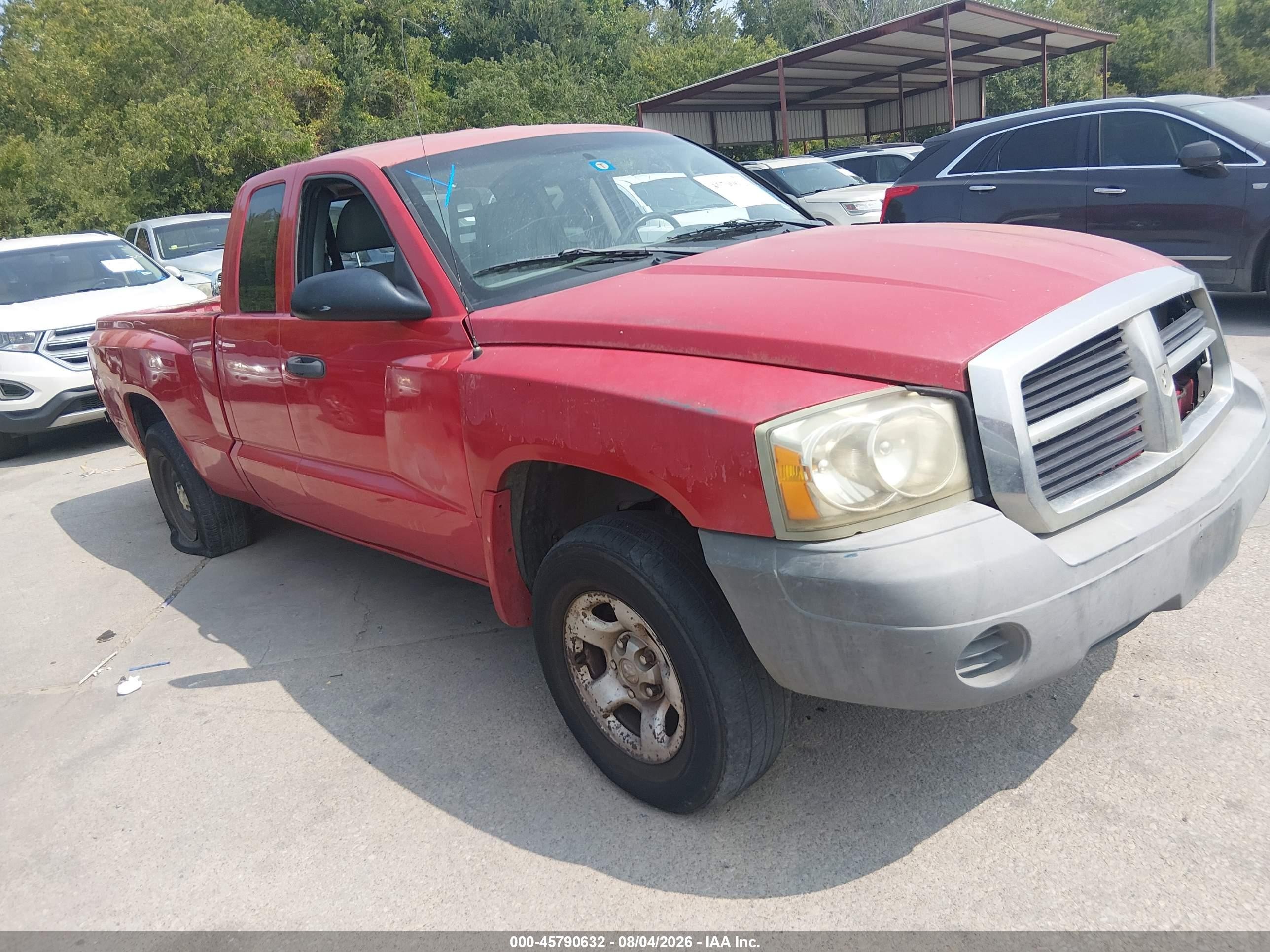 2005 Dodge Dakota St Red vin: 1D7HE22K05S254940