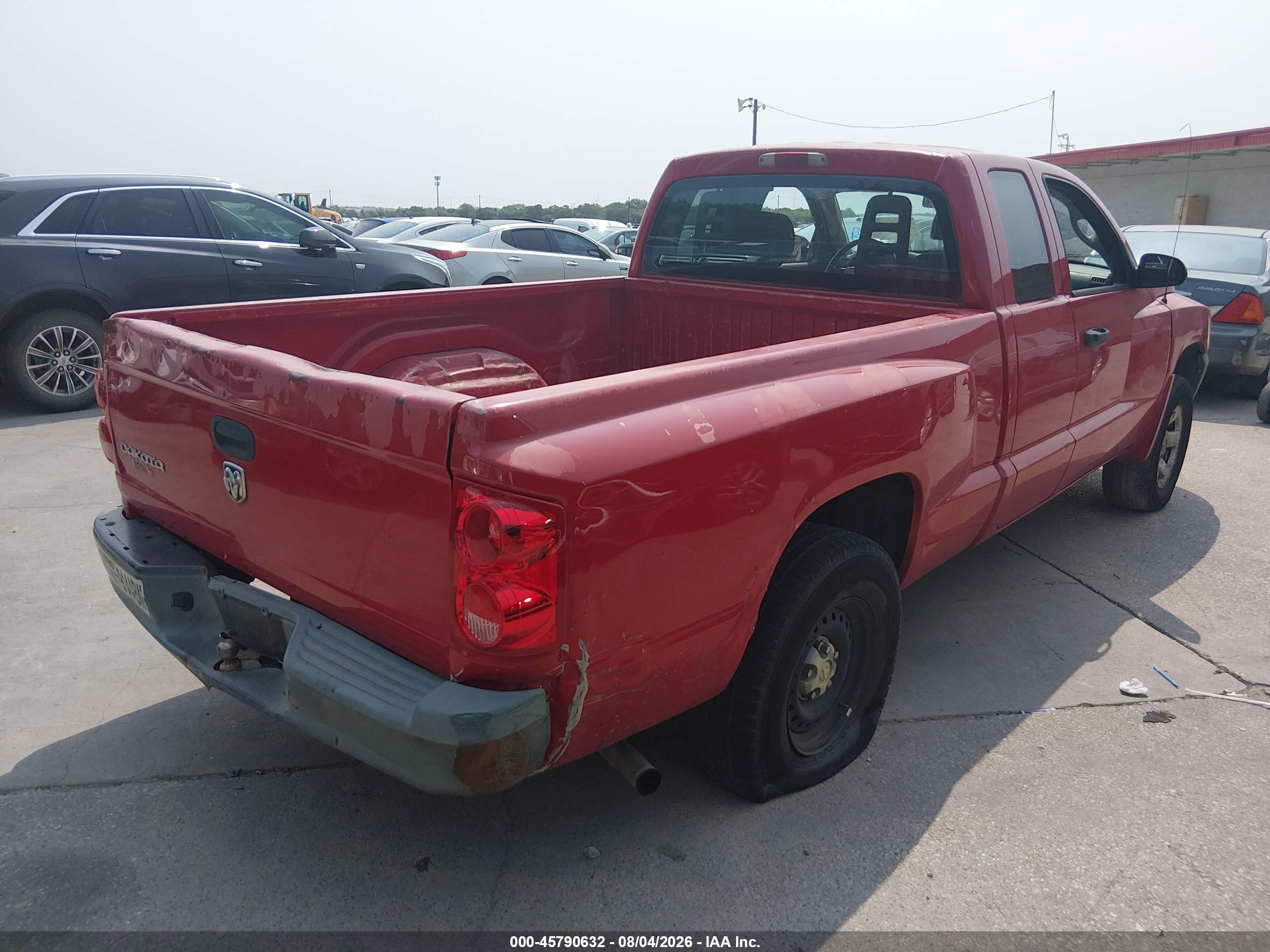 2005 Dodge Dakota St Red vin: 1D7HE22K05S254940