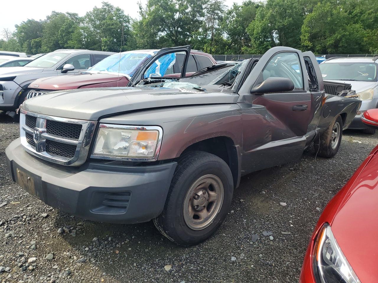 2008 Dodge Dakota St Gray vin: 1D7HE22K18S511074