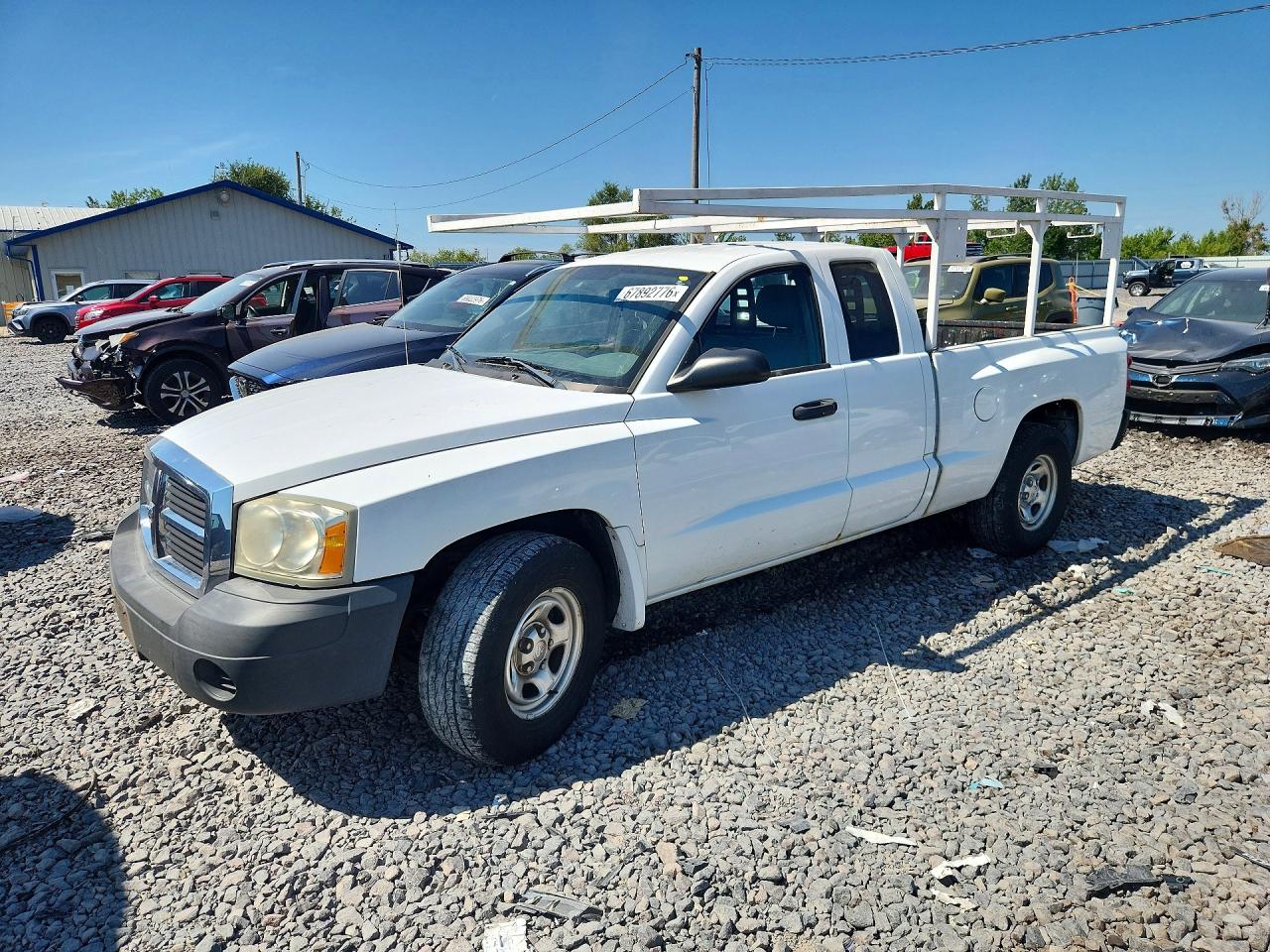 2006 Dodge Dakota St White vin: 1D7HE22K26S689590