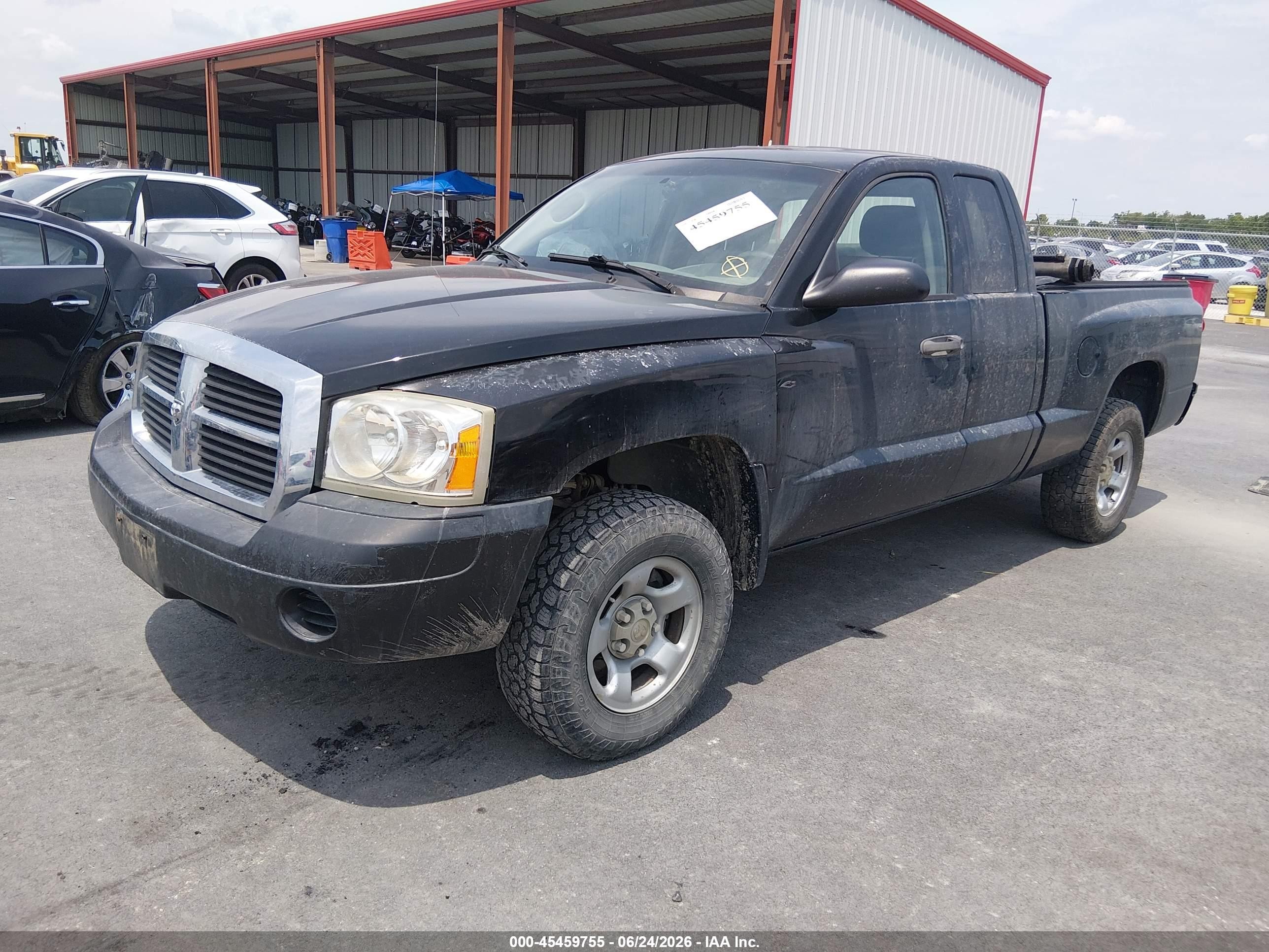 2005 Dodge Dakota St Black vin: 1D7HE22K35S258917