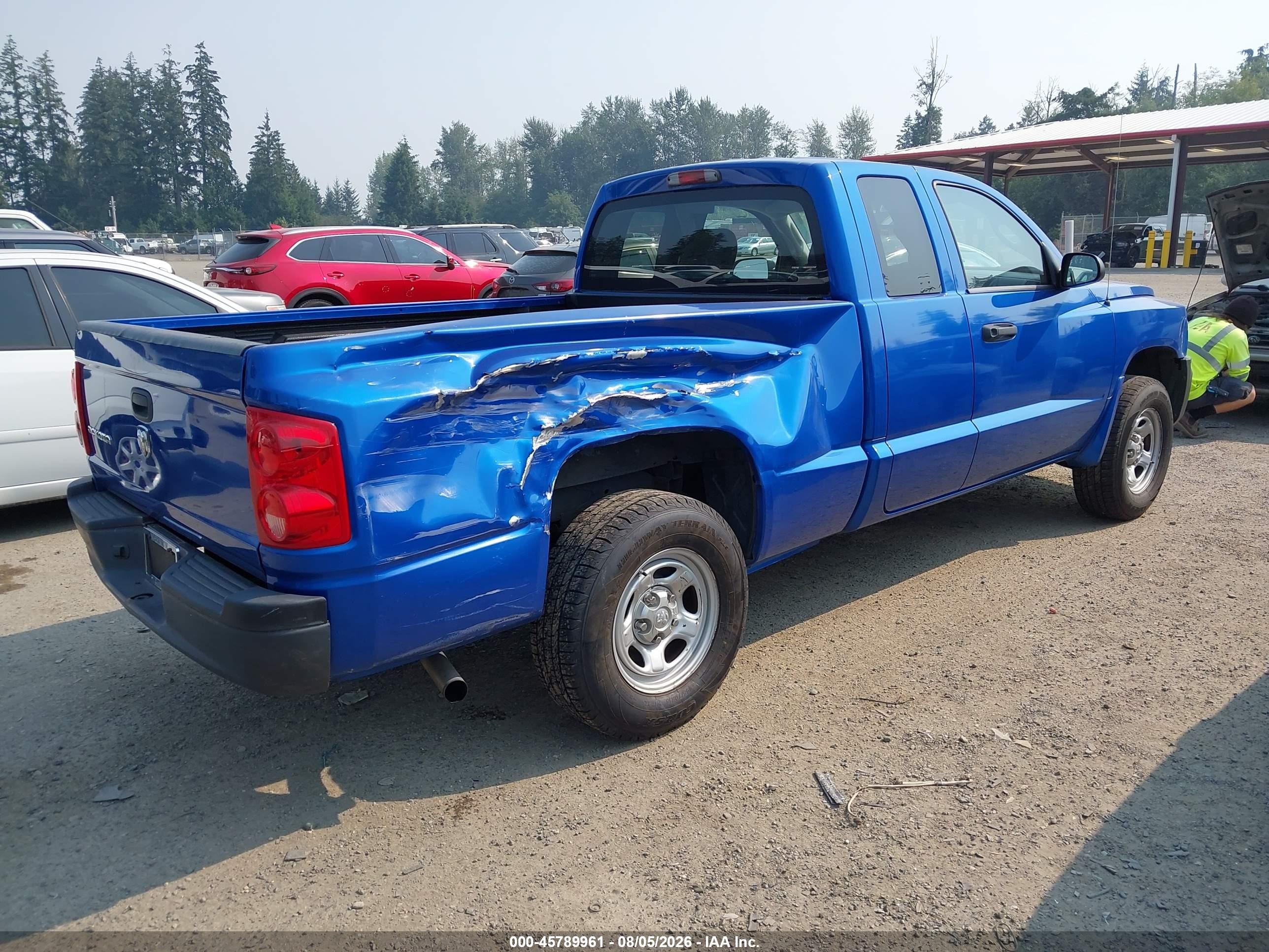 2008 Dodge Dakota St Blue vin: 1D7HE22K38S501680