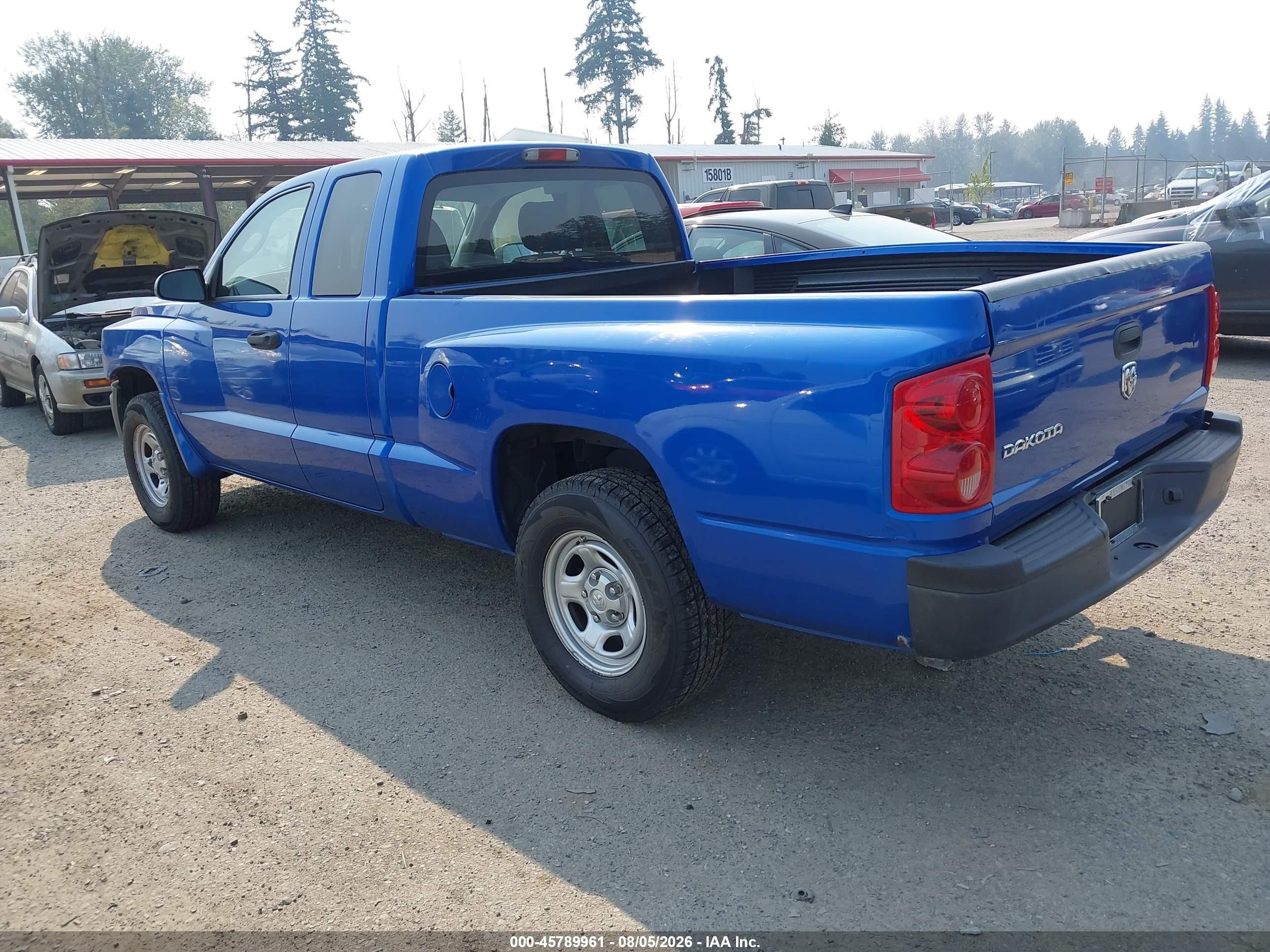 2008 Dodge Dakota St Blue vin: 1D7HE22K38S501680