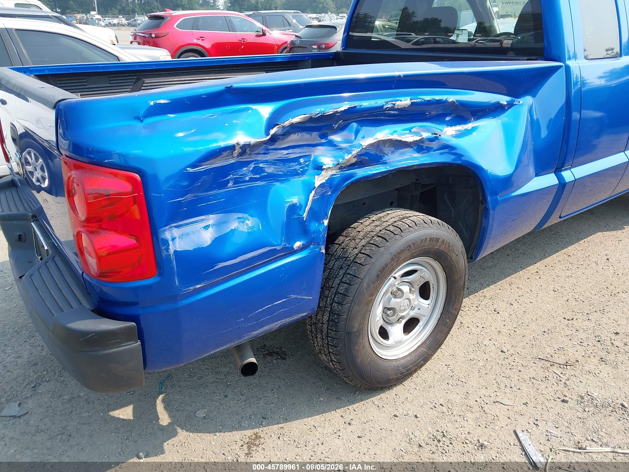2008 Dodge Dakota St Blue vin: 1D7HE22K38S501680