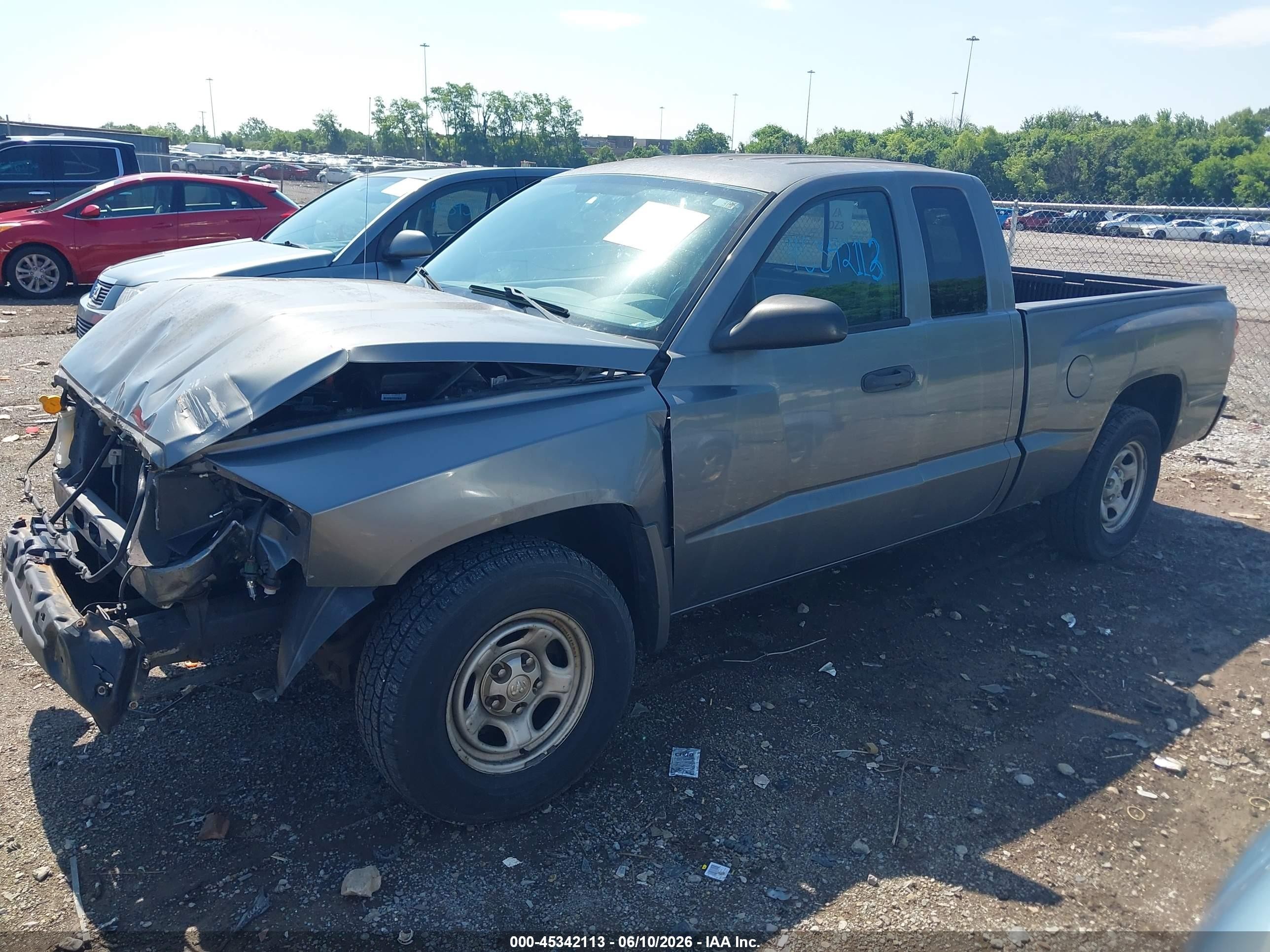 2005 Dodge Dakota St Gray vin: 1D7HE22K45S109836