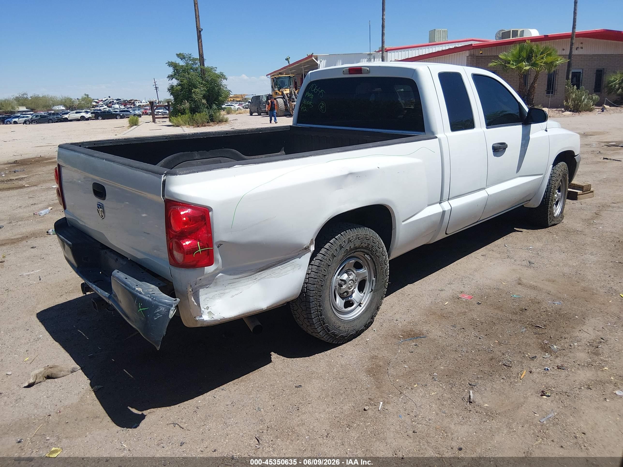 2007 Dodge Dakota St Белый vin: 1D7HE22K57S253379