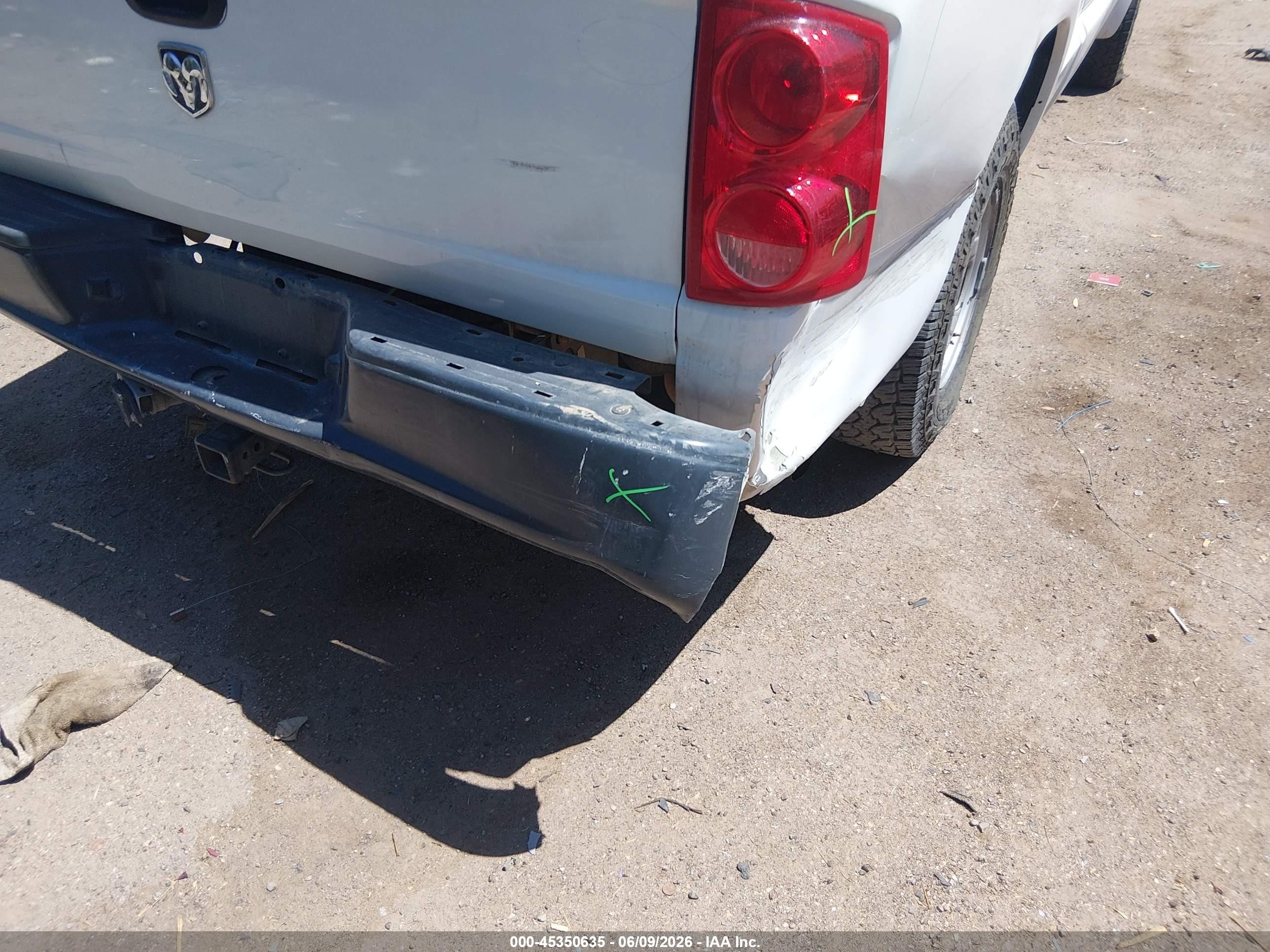 2007 Dodge Dakota St Белый vin: 1D7HE22K57S253379
