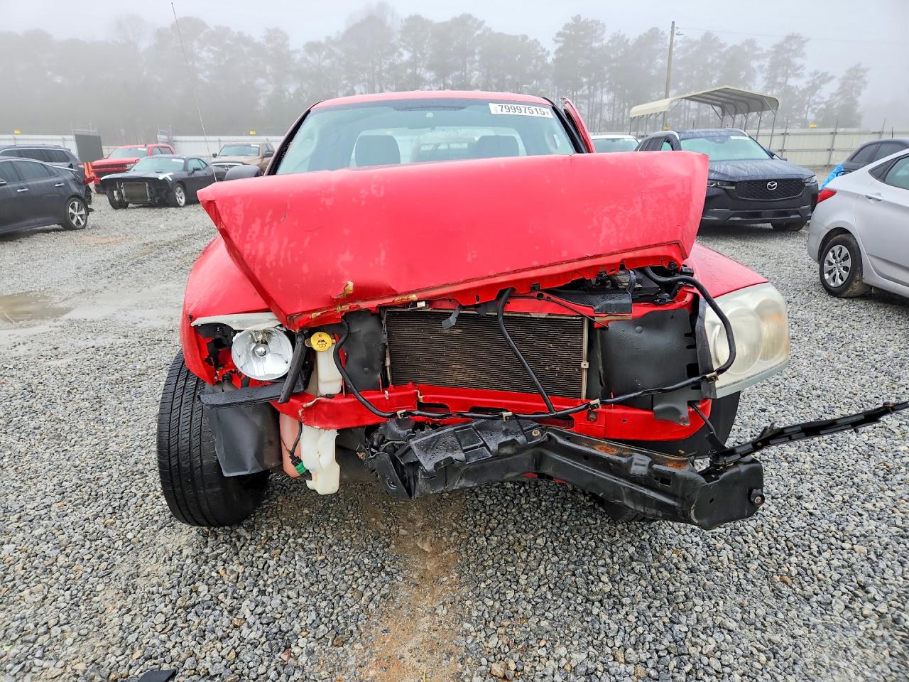 2007 Dodge Dakota St Red vin: 1D7HE22K57S265001