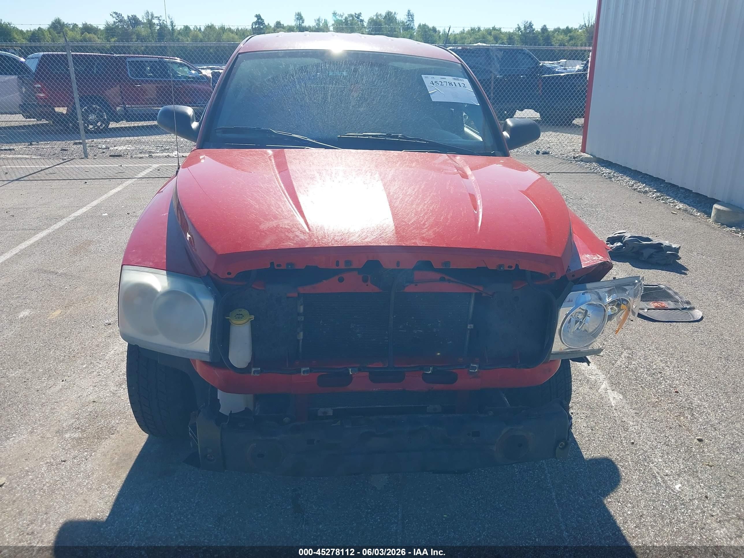 2005 Dodge Dakota St Red vin: 1D7HE22K75S244812