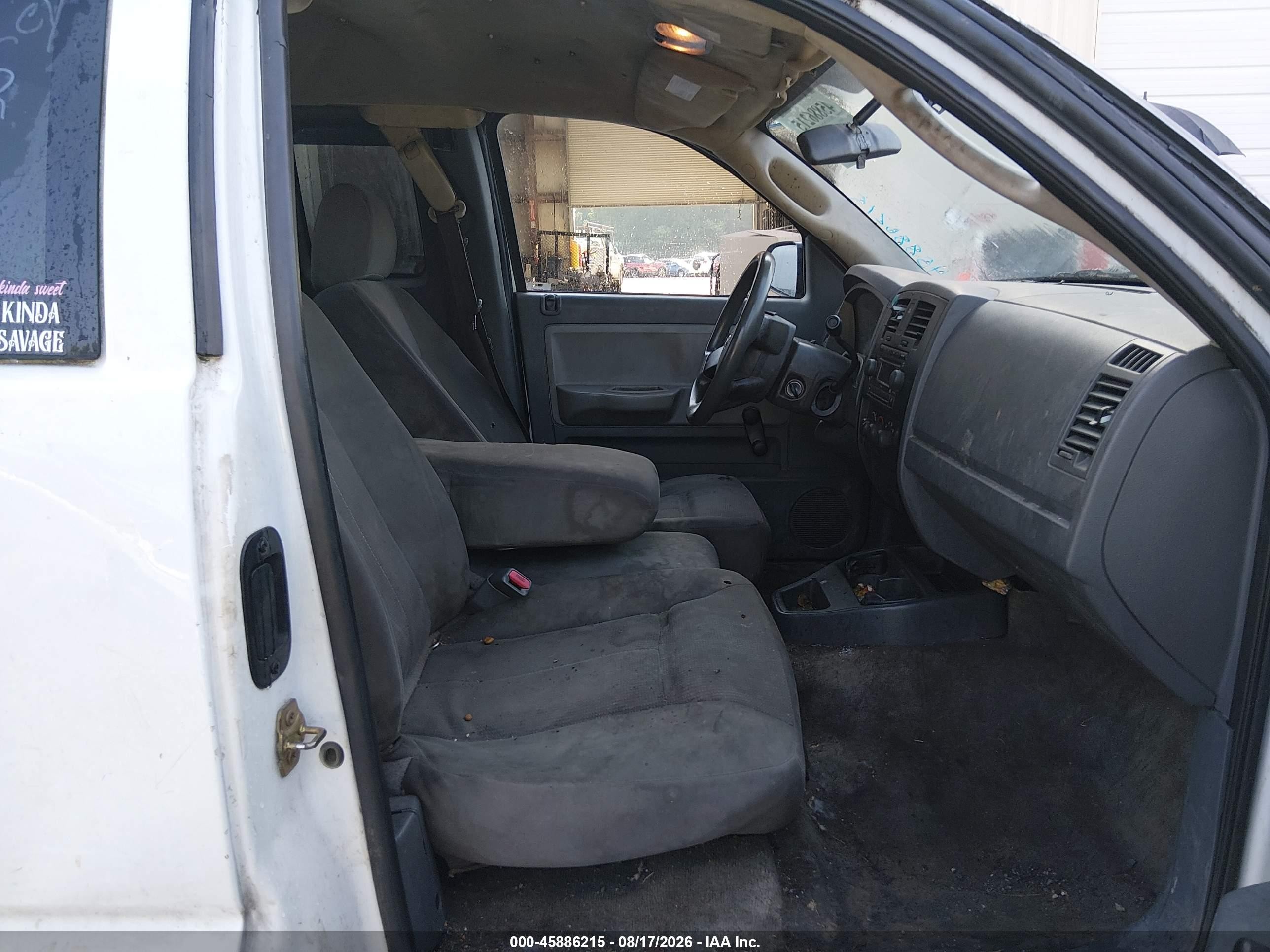 2006 Dodge Dakota St White vin: 1D7HE22K76S667732