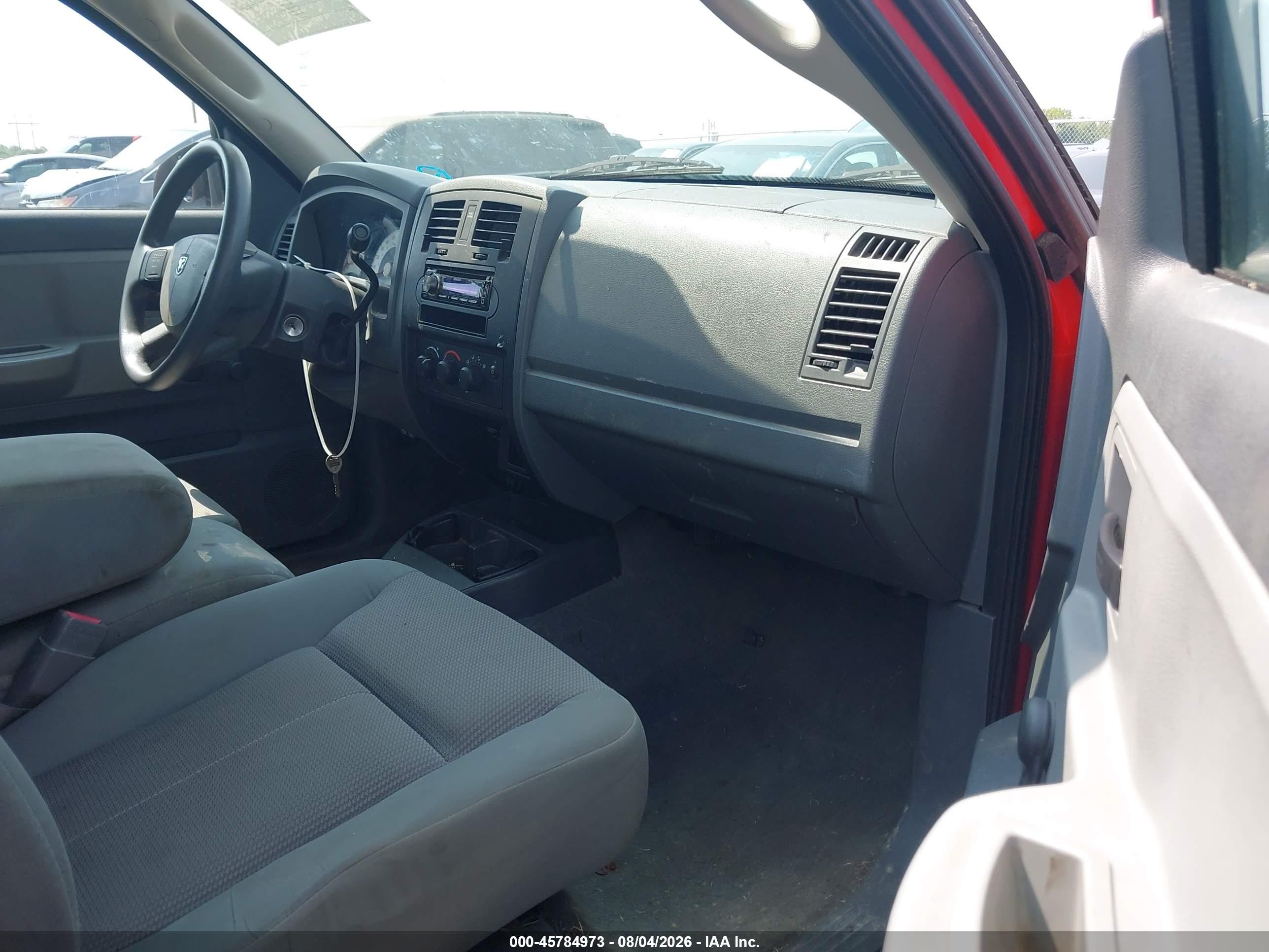 2005 Dodge Dakota St Red vin: 1D7HE22K95S275799
