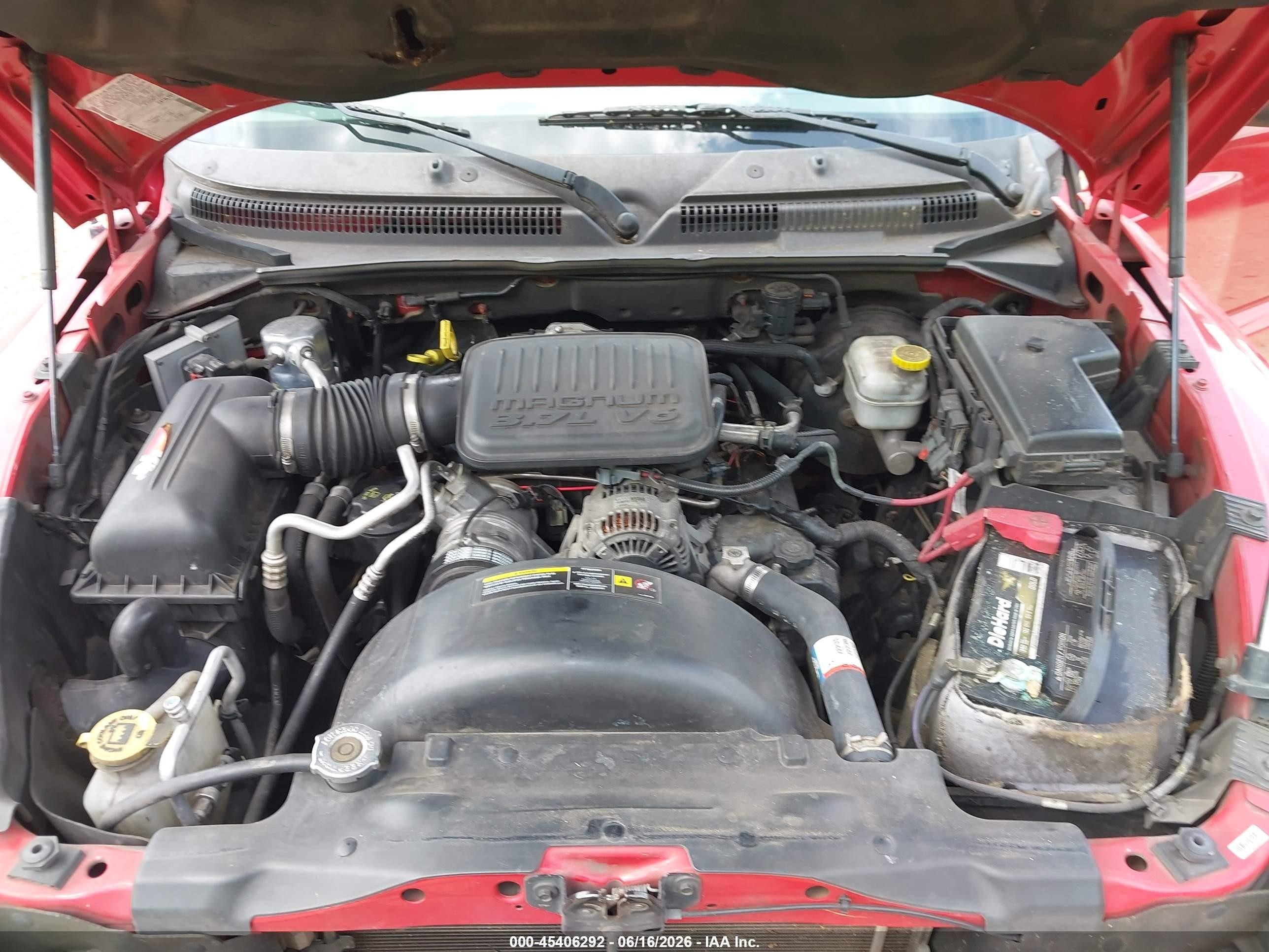 2005 Dodge Dakota St Red vin: 1D7HE22KX5S126804