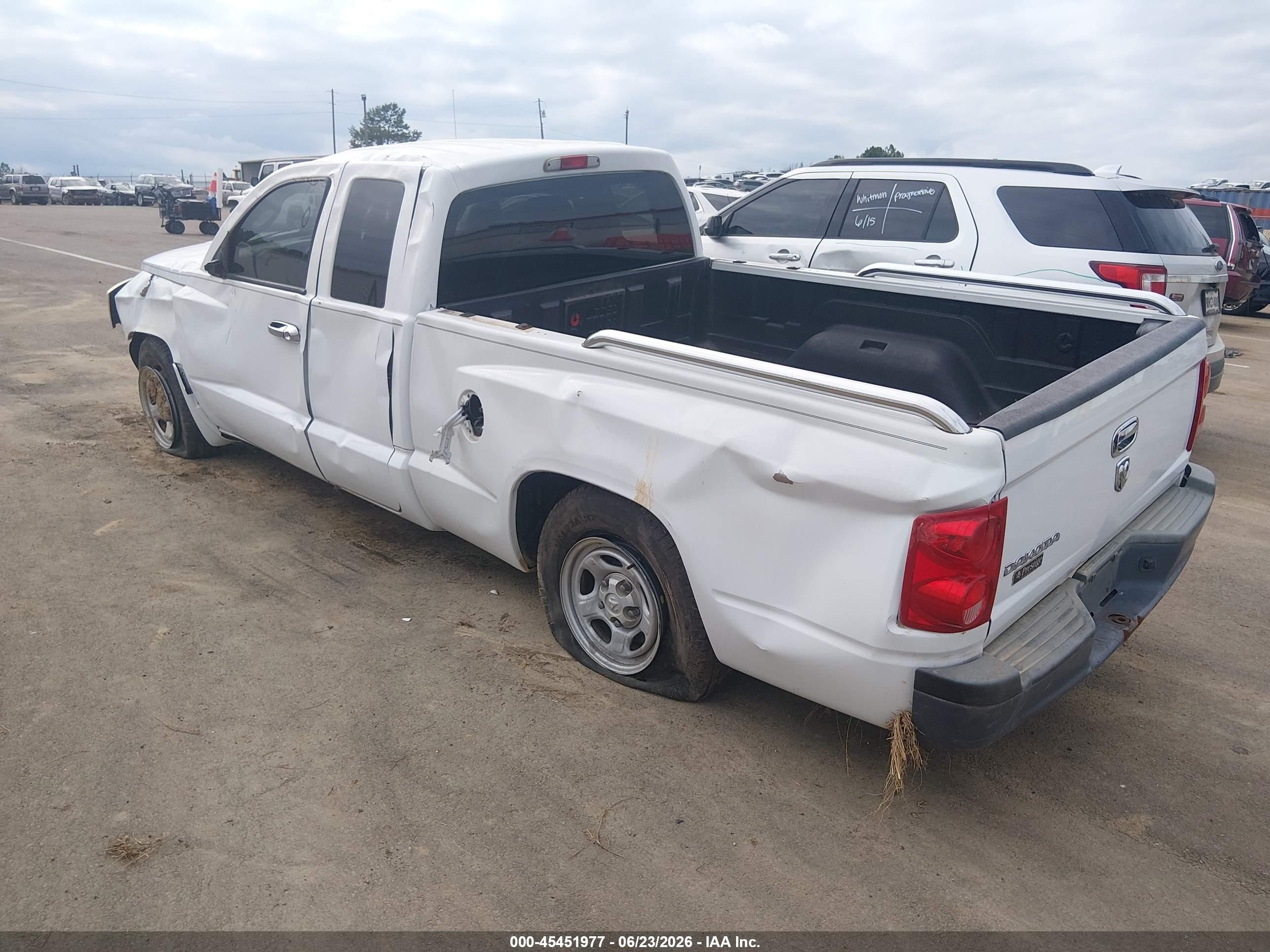 2006 Dodge Dakota St White vin: 1D7HE22KX6S544247