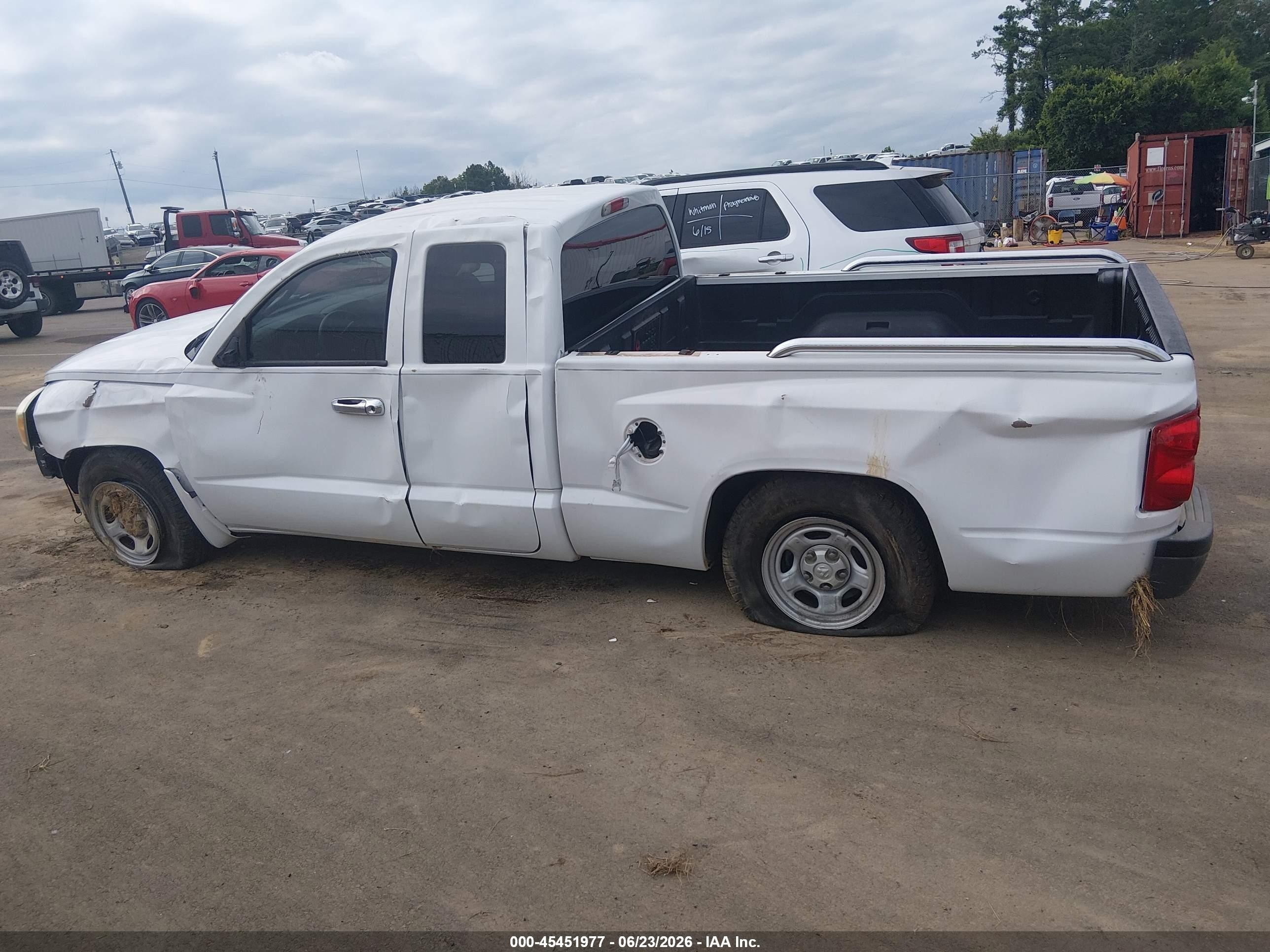 2006 Dodge Dakota St White vin: 1D7HE22KX6S544247