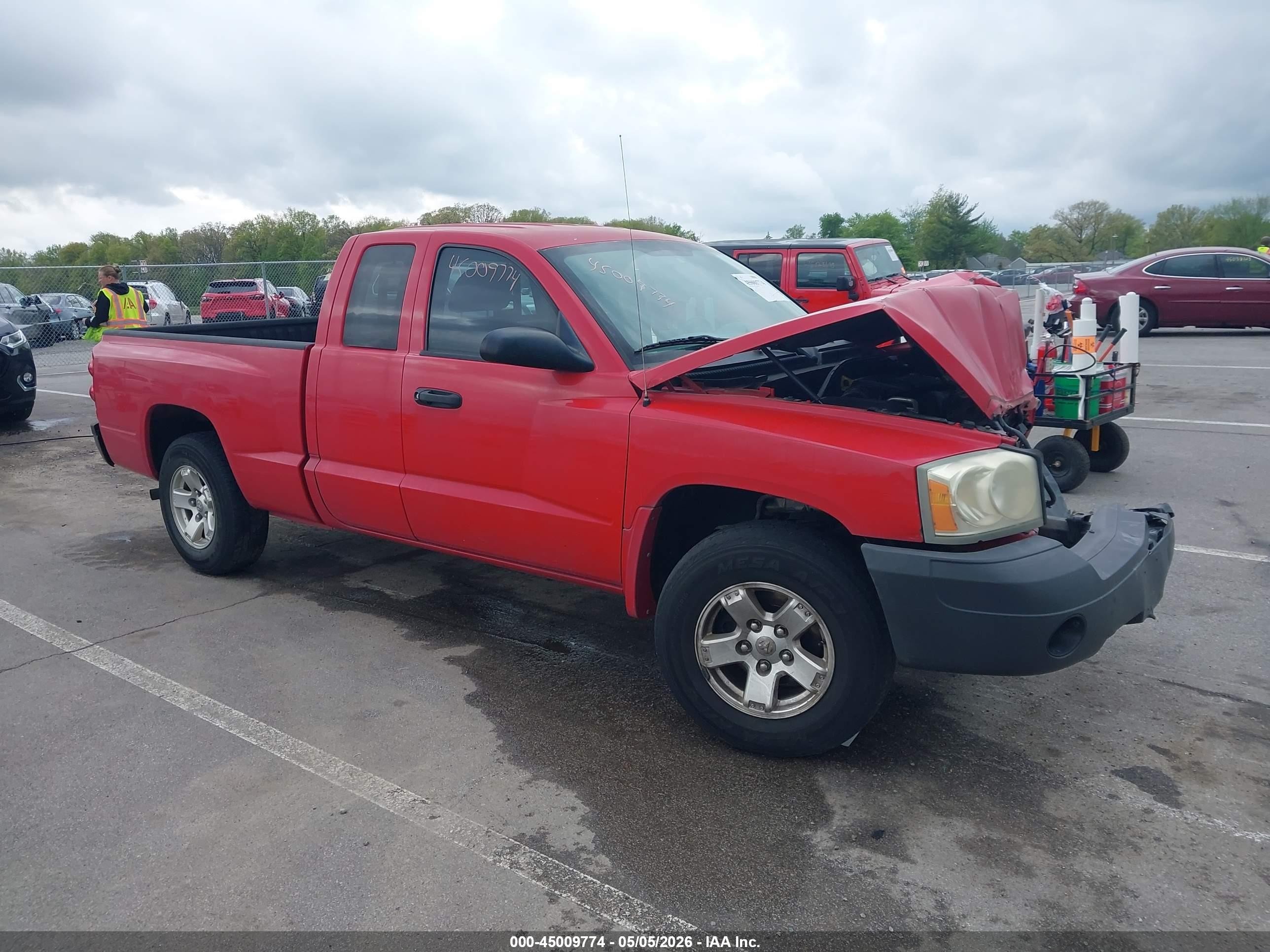 2007 Dodge Dakota St Red vin: 1D7HE22KX7S126949