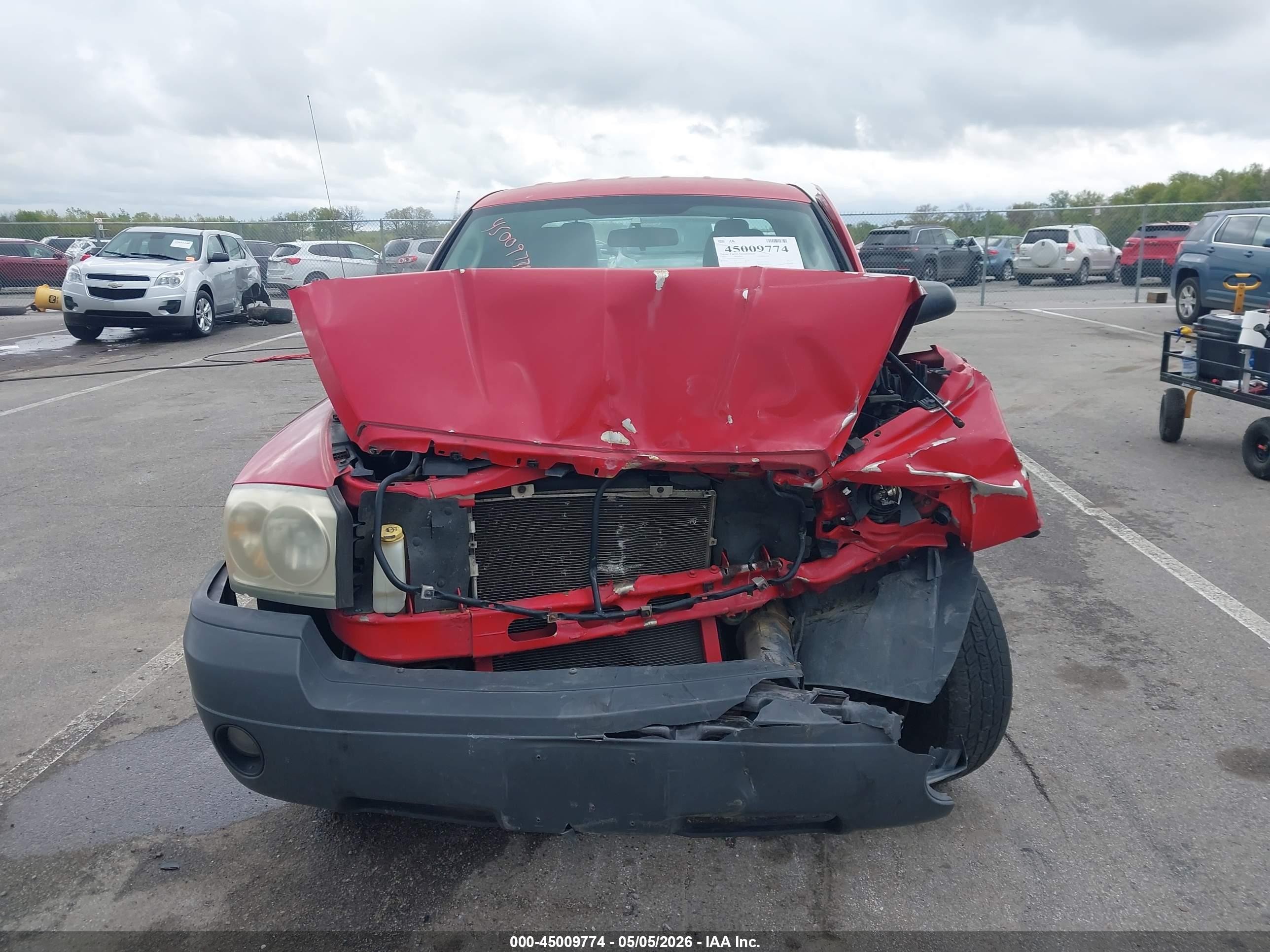 2007 Dodge Dakota St Red vin: 1D7HE22KX7S126949