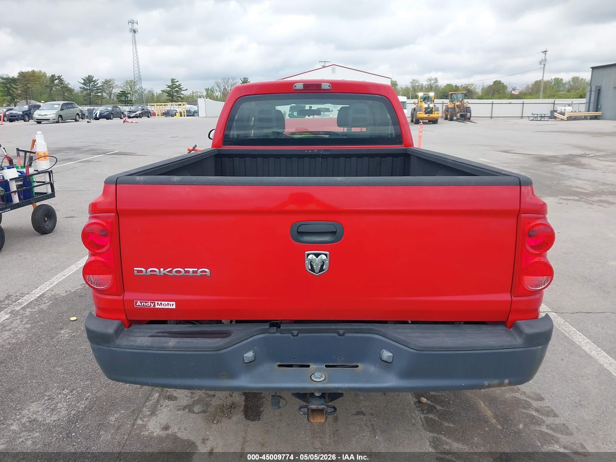 2007 Dodge Dakota St Red vin: 1D7HE22KX7S126949